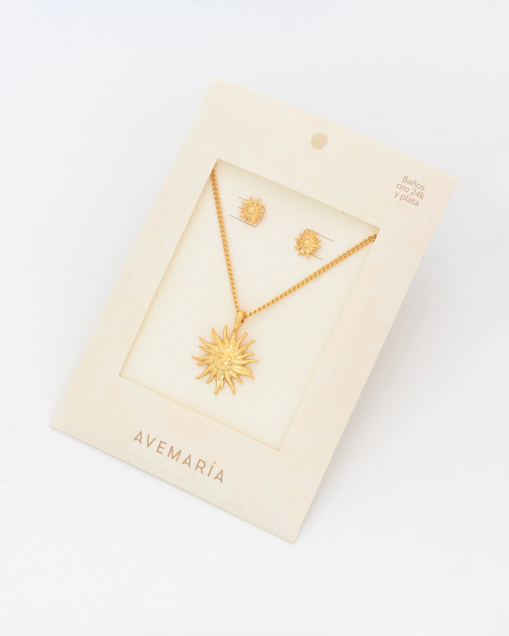 Set Collar + Aretes Sol - imagen 1