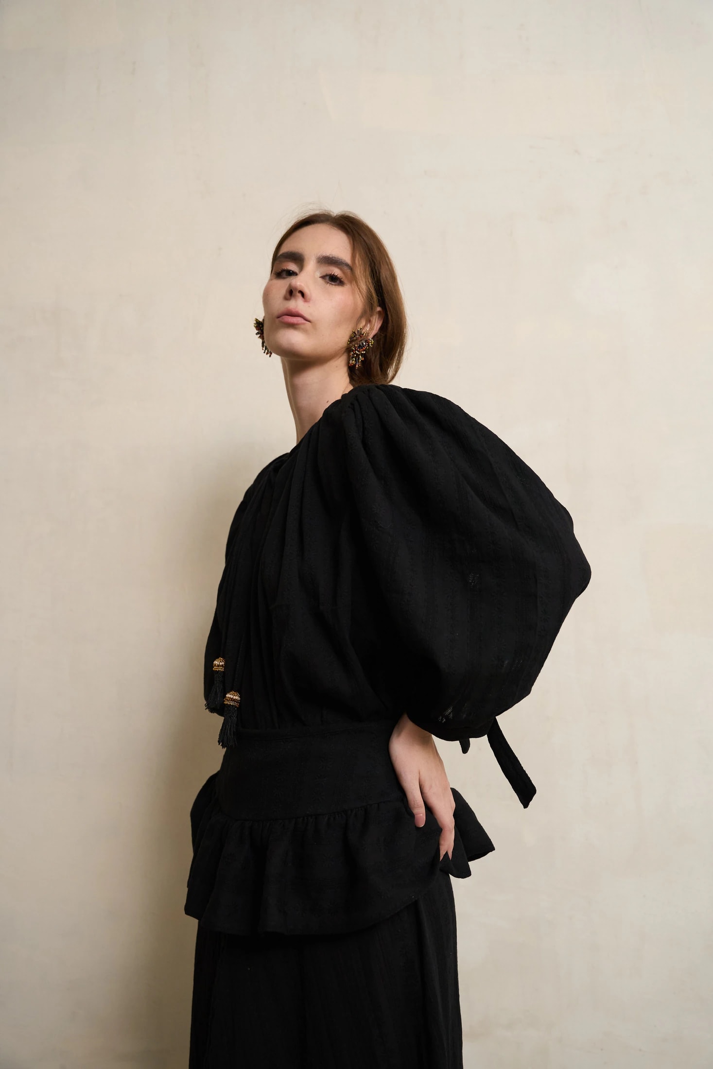 Blusa Boho Negro - imagen 1