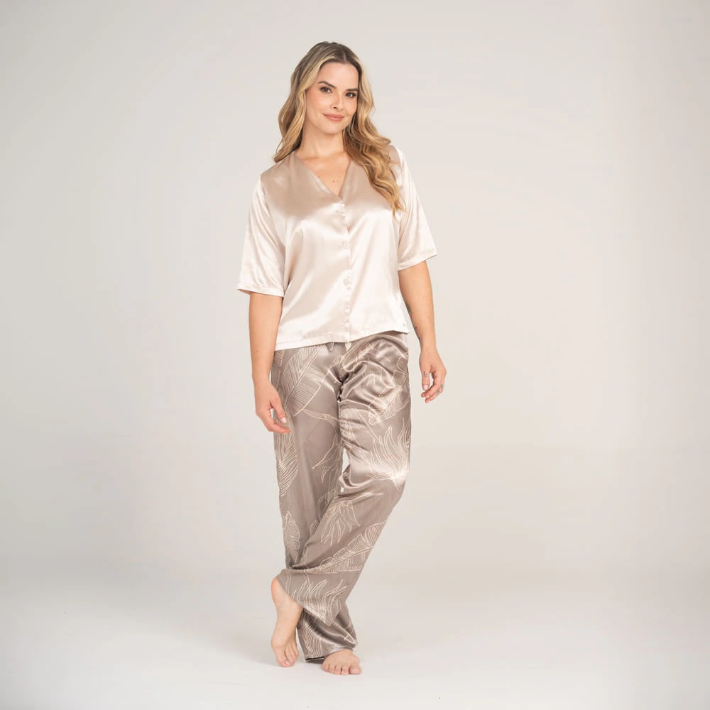 Pantalón Básico Satin Paraiso - imagen 1