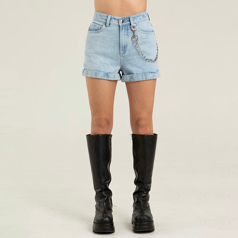 LIGHT WASH DENIM SHORT - imagen 1
