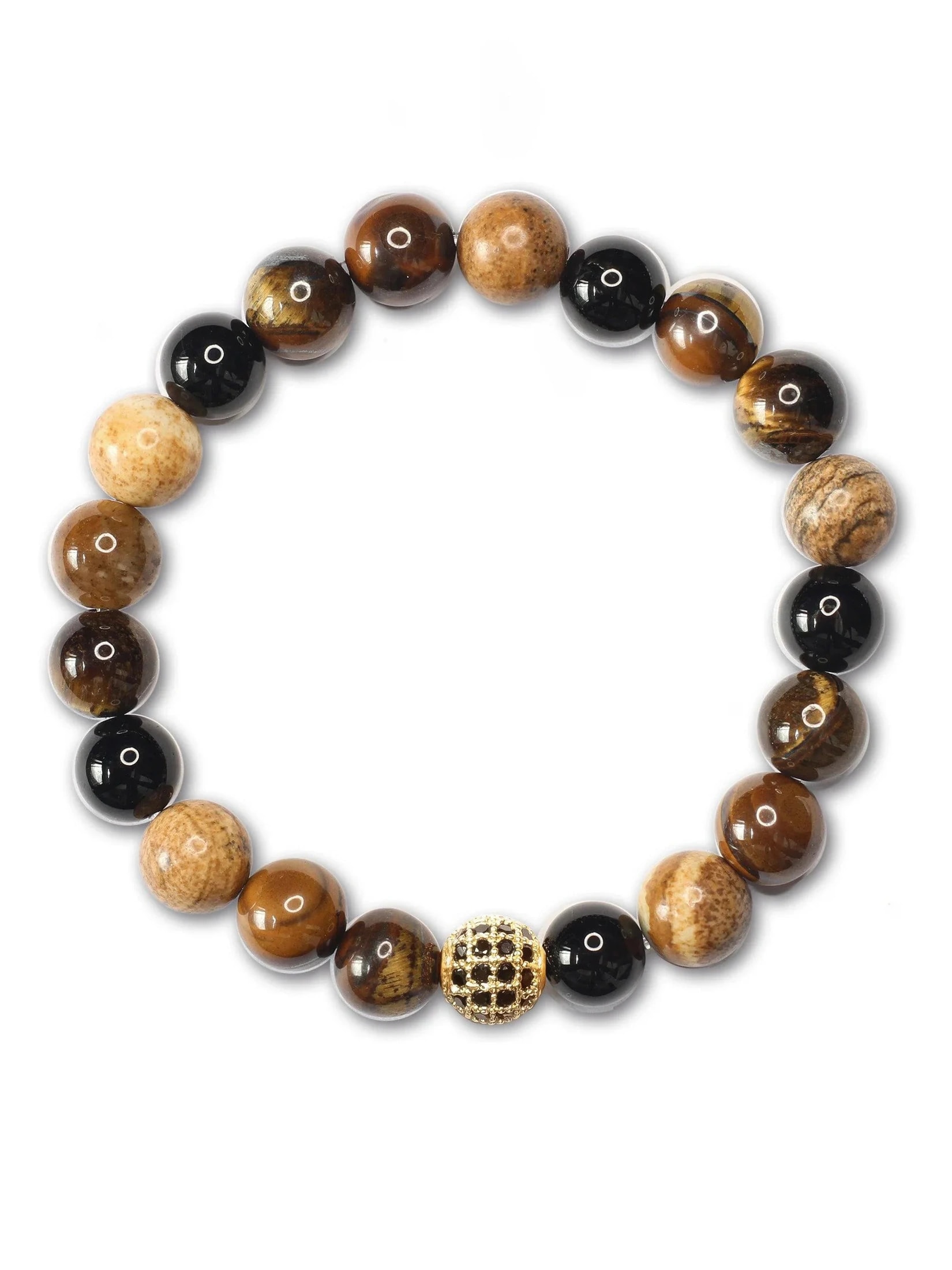 Brazalete Tigre Onyx 8mm - imagen 1