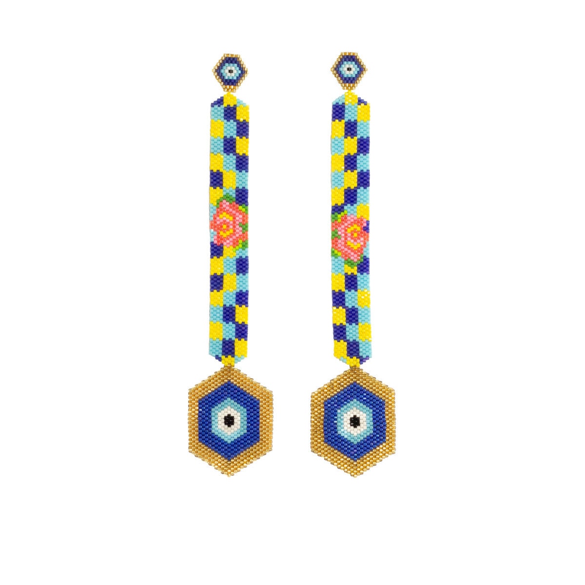 Aretes Cuento Horus Jardín Cuadrado - imagen 1