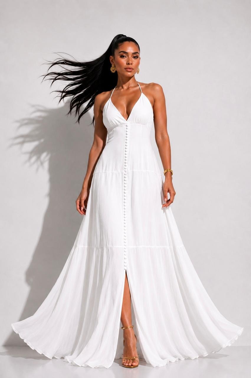 Vestido Heliconia Blanco - imagen 1