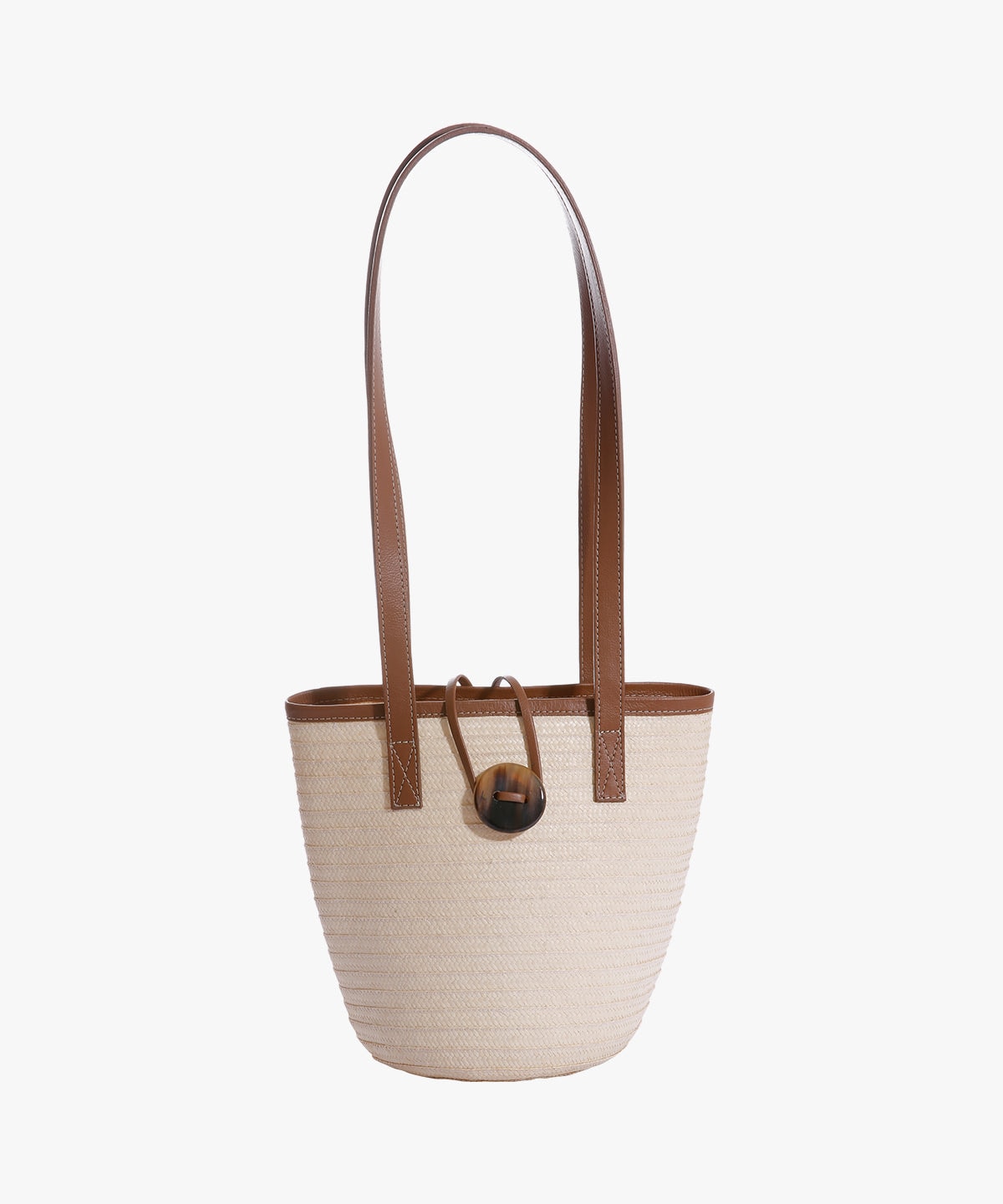 Marcial Mini in Raffia and Leather - imagen 1