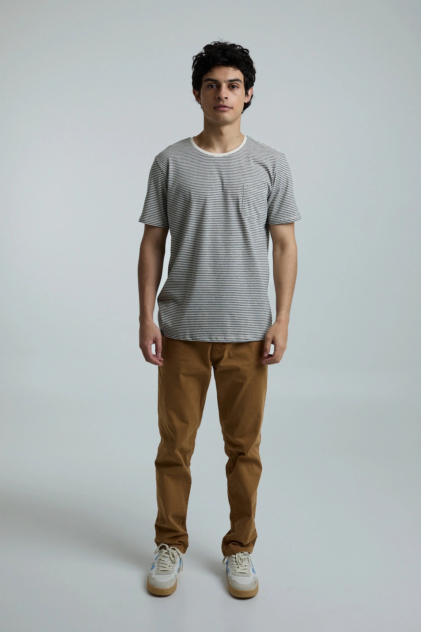 Camiseta Hombre Rayas Negra - imagen 1