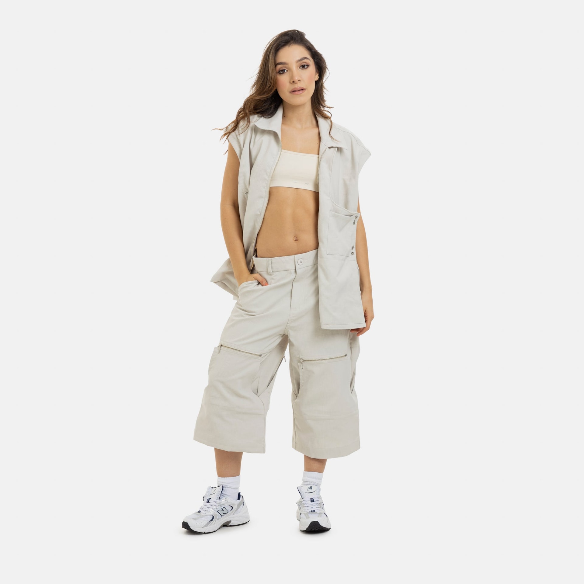 Pantalón Active Convertible Beige - imagen 1