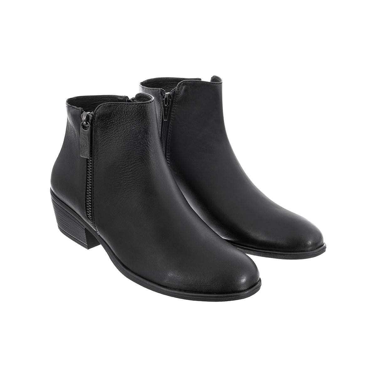 Botas Cremallera Cata Mujer Cuero Negro - imagen 1