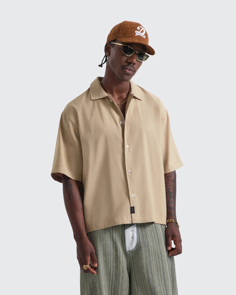 Camisa Beige Boxy Core - imagen 1
