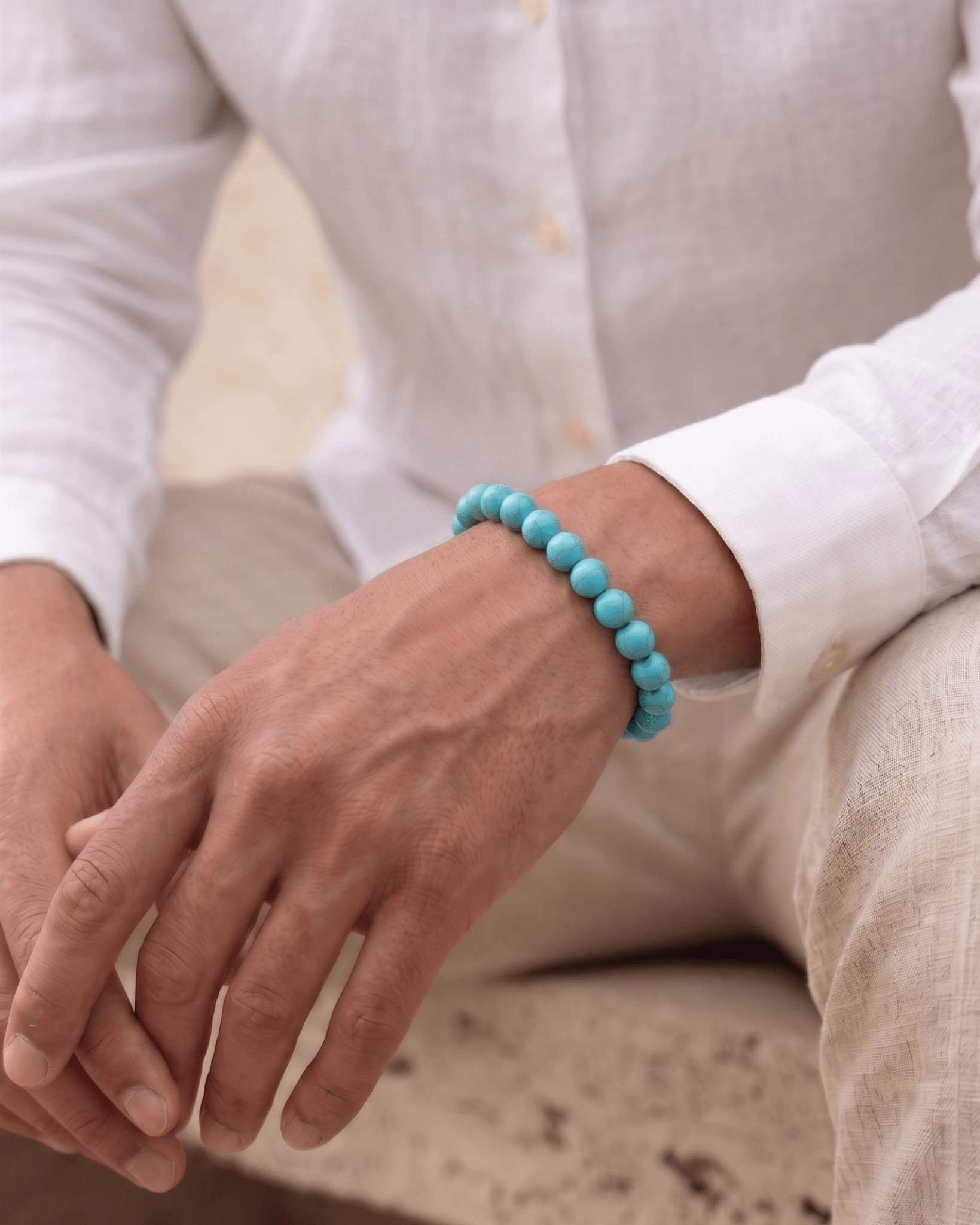 Pulsera perlas azules Js 063426026 - imagen 1