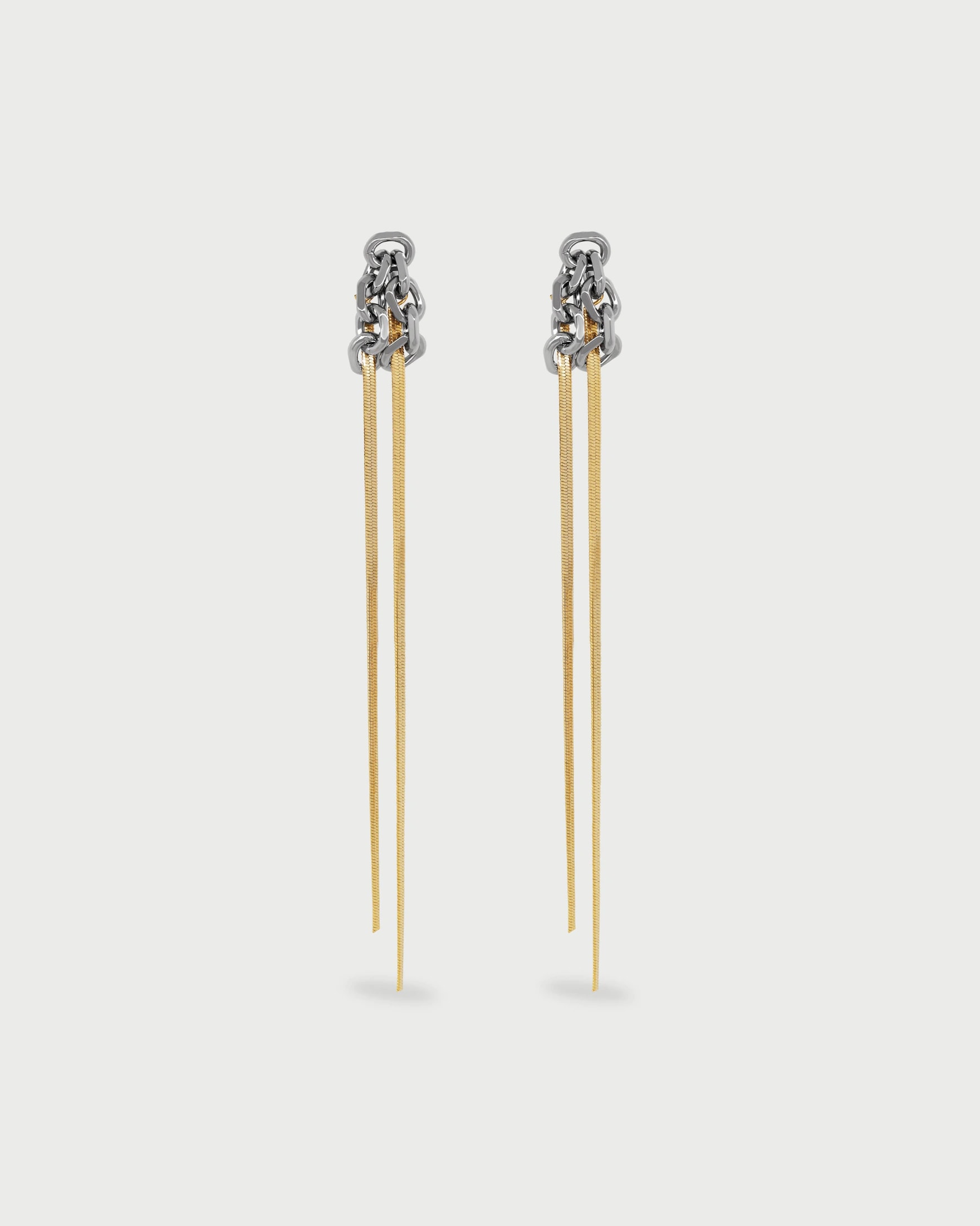 Aretes Eslabones Plana - imagen 1