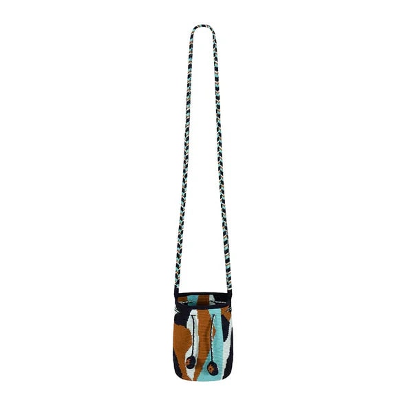 MAKKI MINI POUCH WITH POM POMS OCEAN - imagen 1