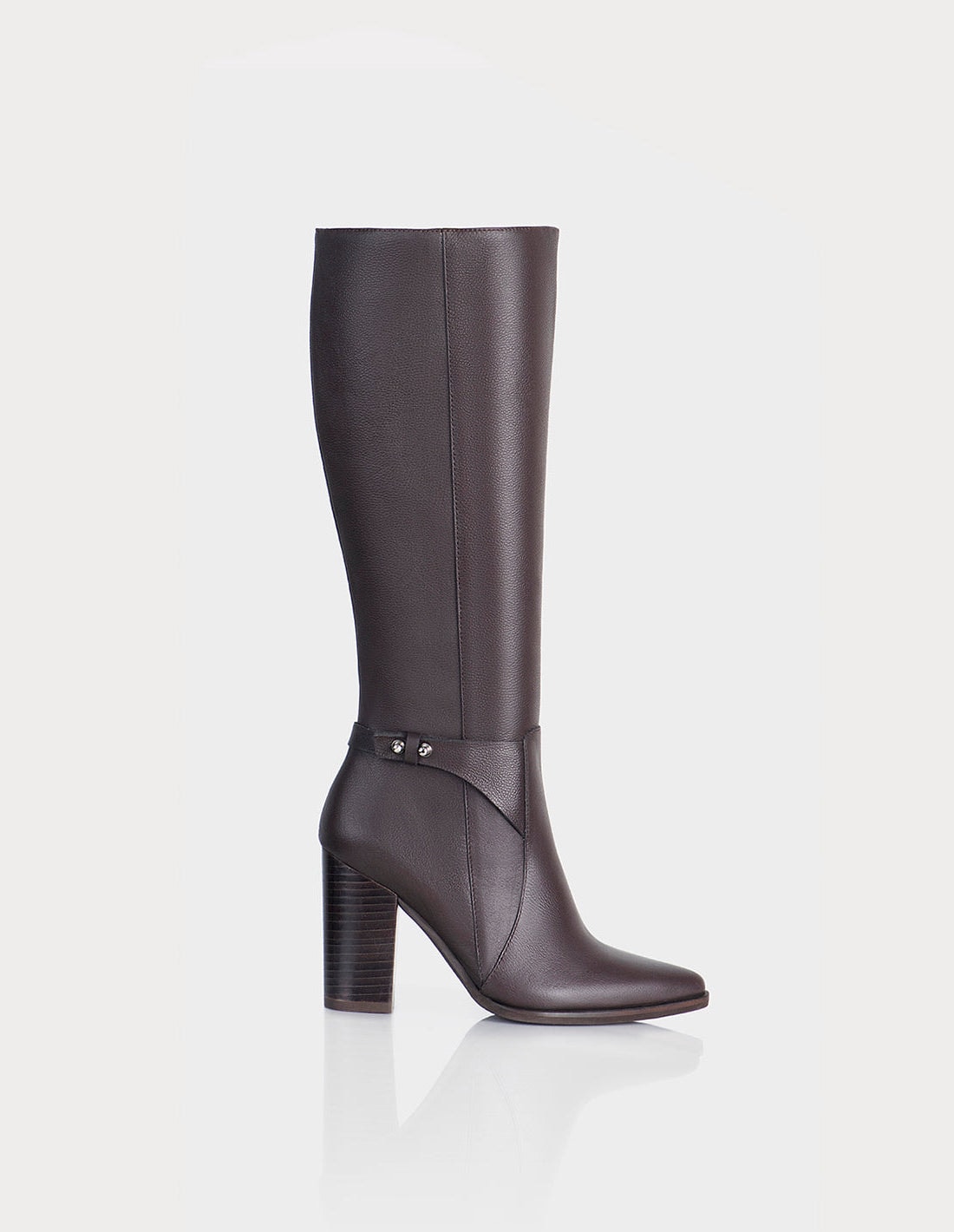Bota Odeth Cuero Cafe - imagen 1