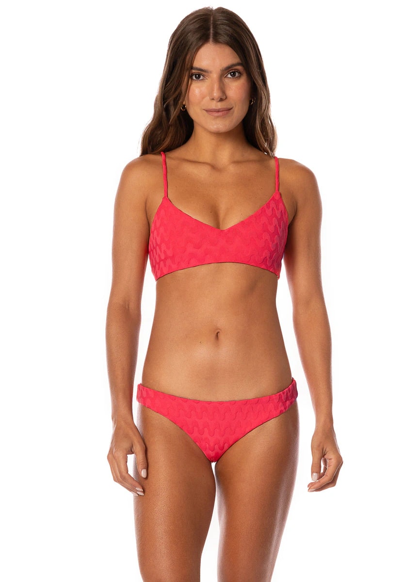 Maaji Apple Red Rocks Classic Bralette Bikini Top - imagen 1