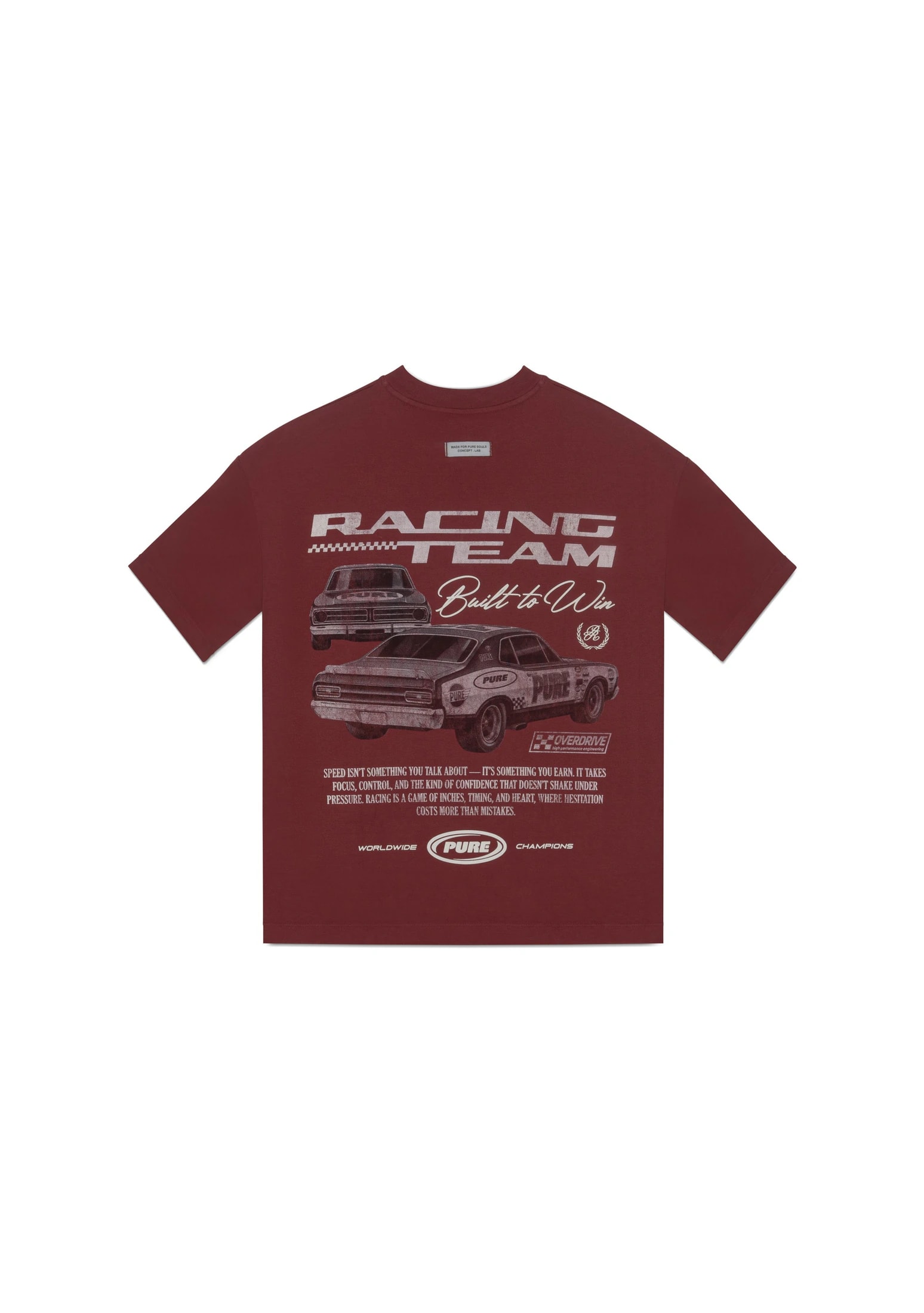 Overdrive Burgundy T-Shirt - imagen 1