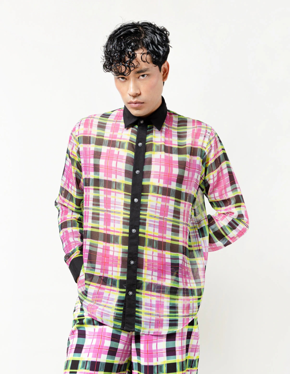Camisa Manga Larga Unisex / Fase Neón - imagen 1