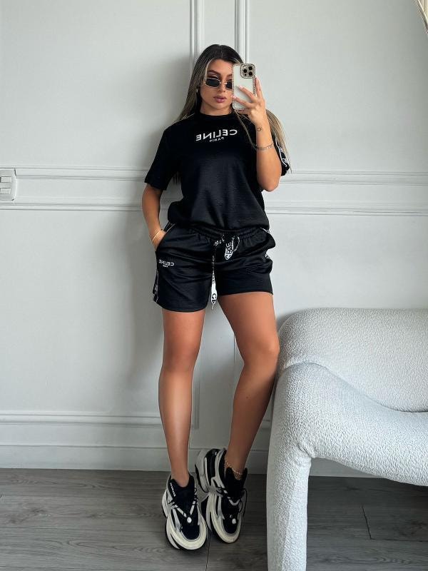 SET CELINE SHORT NEGRO - imagen 1