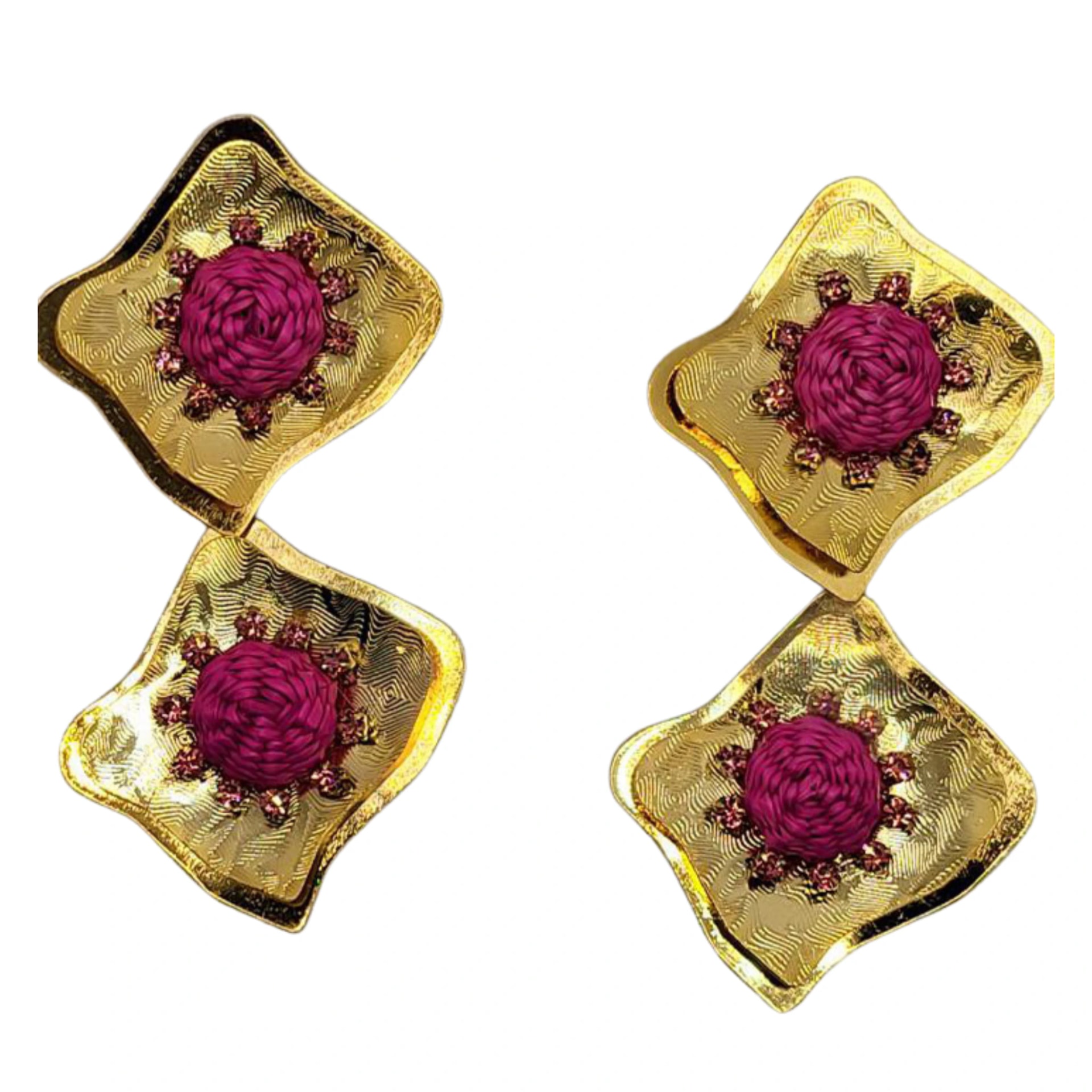 Pink Sun Pearls Earrings - imagen 1