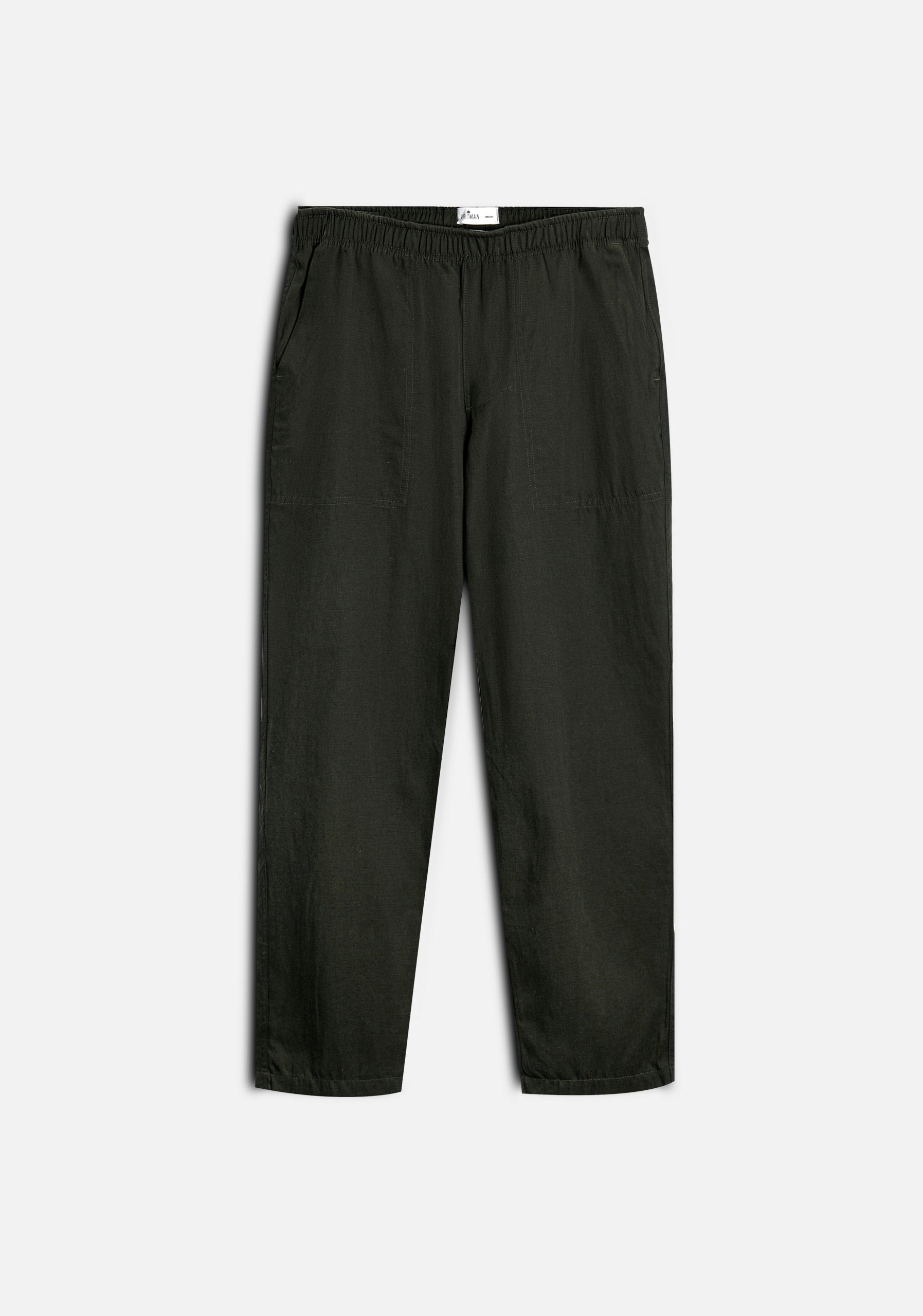 Pantalon H Hopkins Jogger Lino Verde Osc - imagen 1