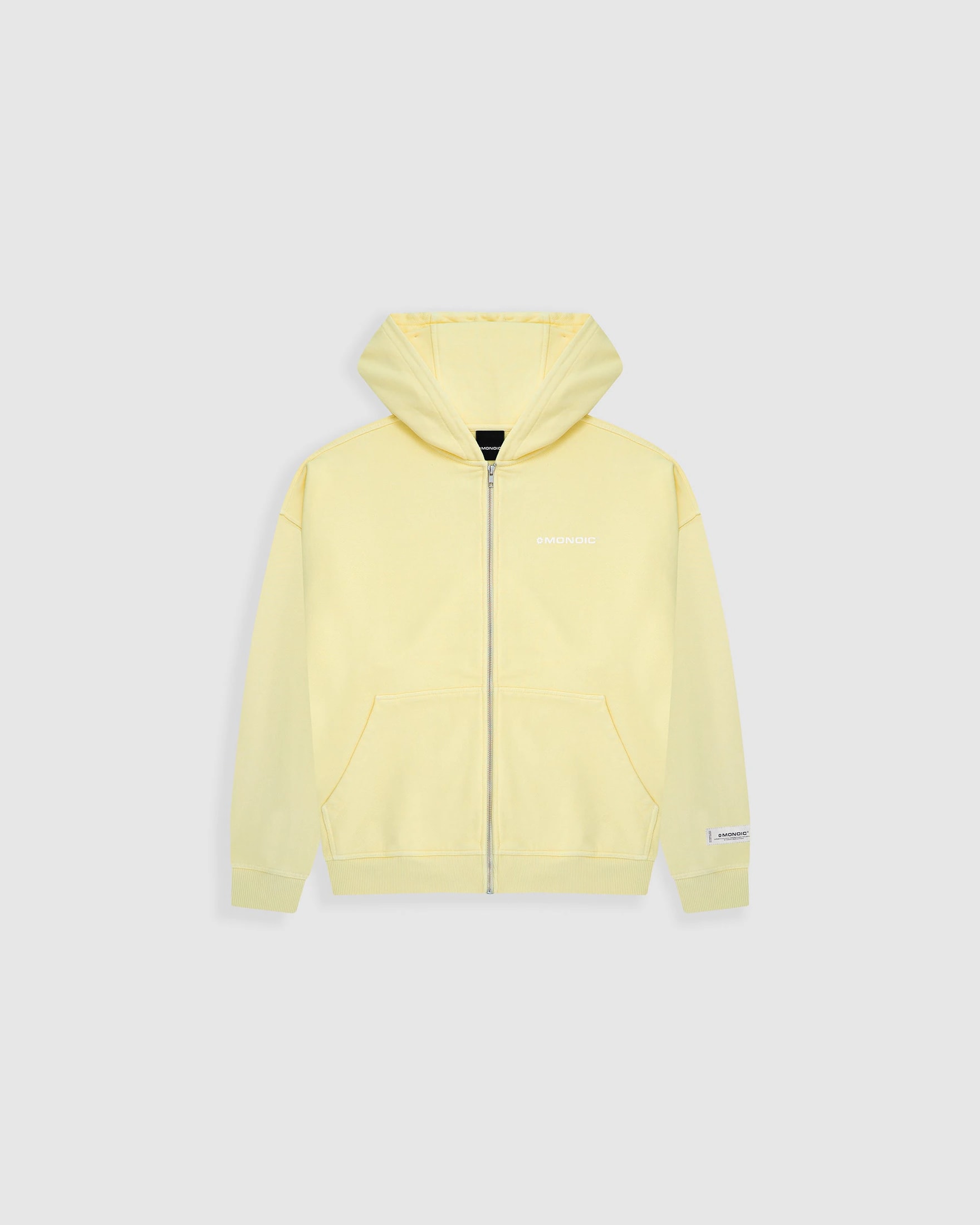 Zip Hoodie Oversized Básico V3 - Amarillo Pastel - imagen 1