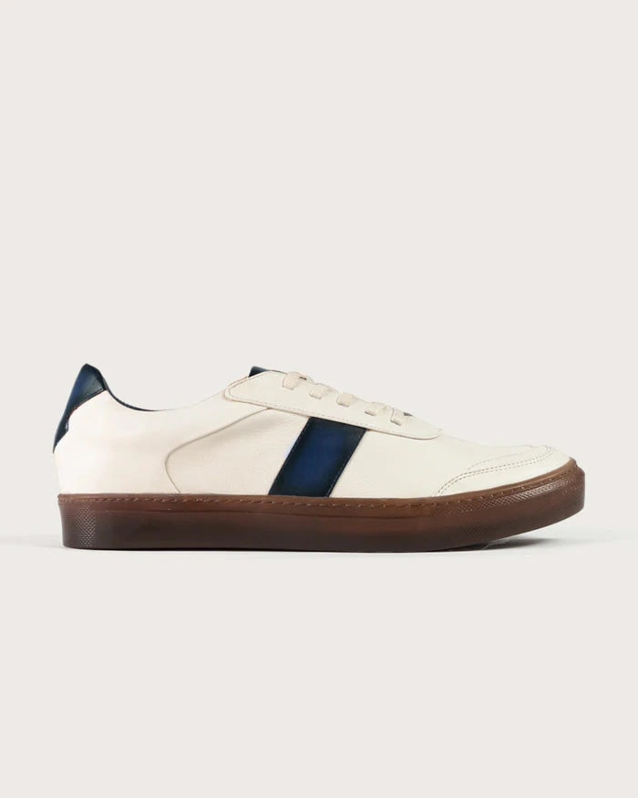 Sneaker Pisa Beige-Azul - imagen 1