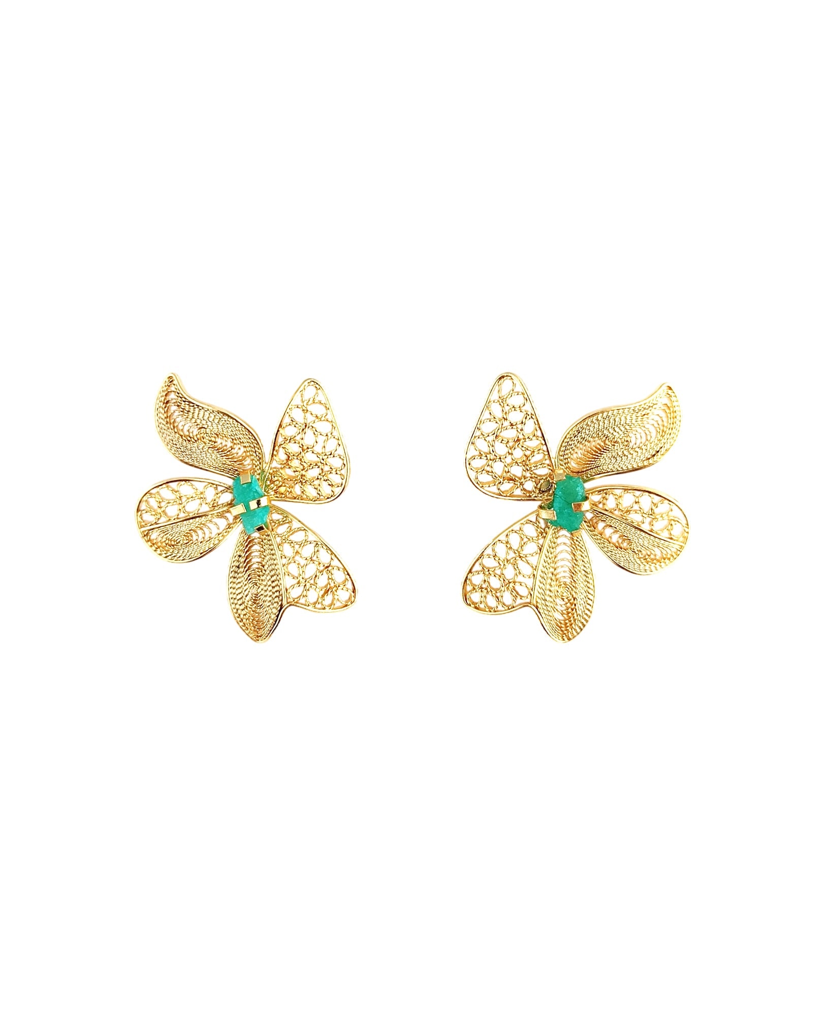 Aretes filigrana topo Dinastia - imagen 1