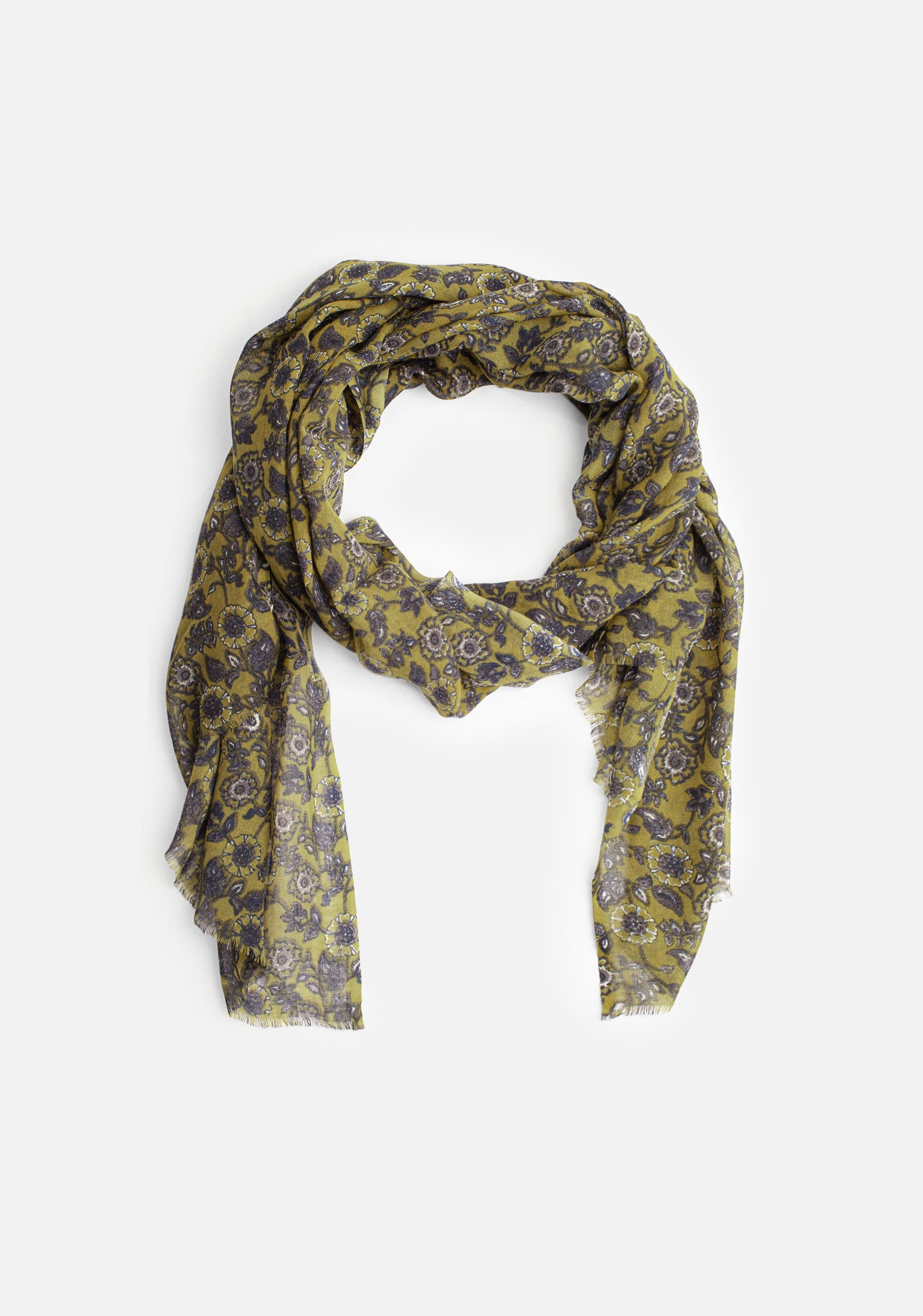 Bufanda U Jaipur Flo. Verde - imagen 1
