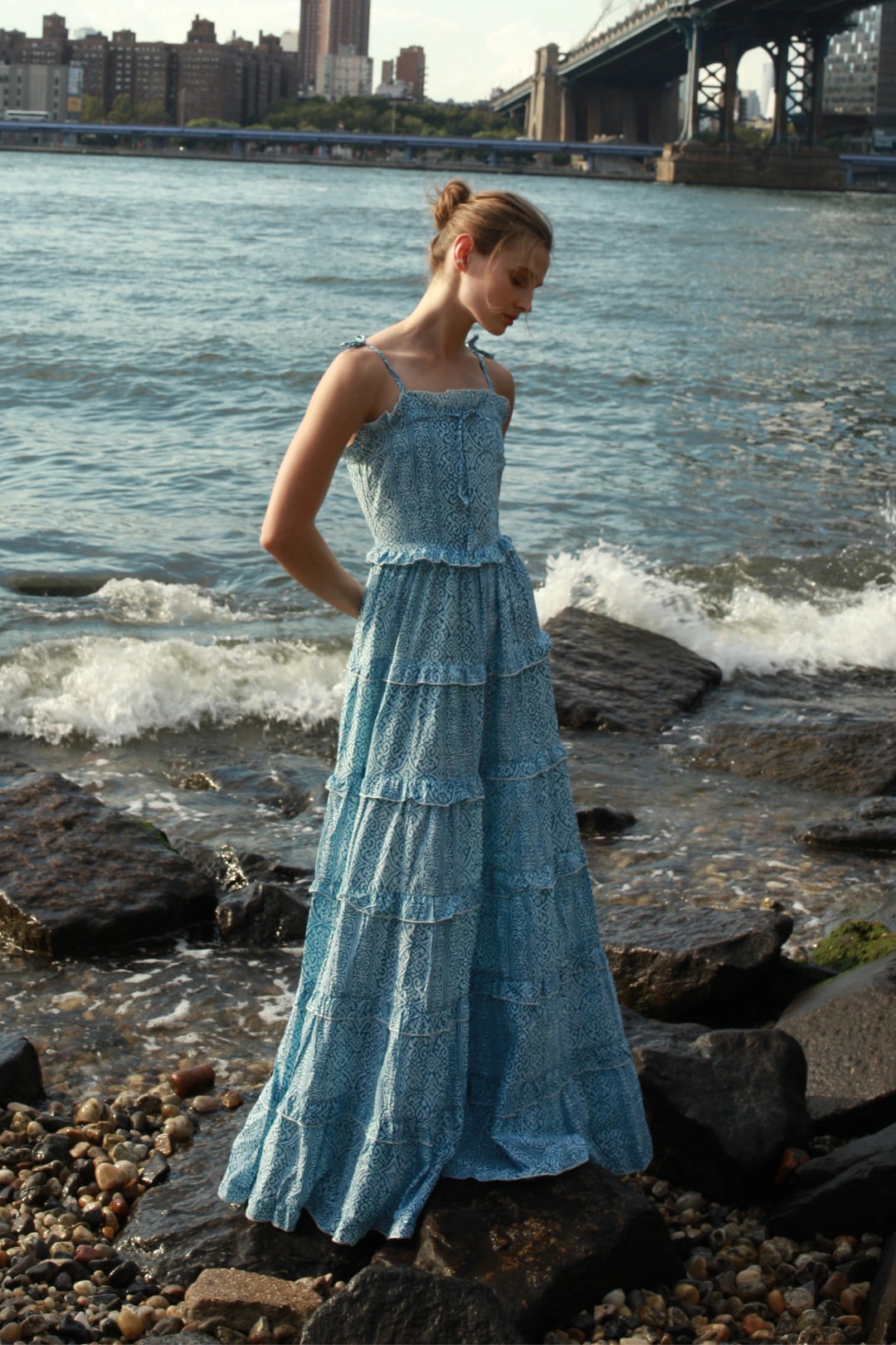 Cecilia Dress Blue - imagen 1