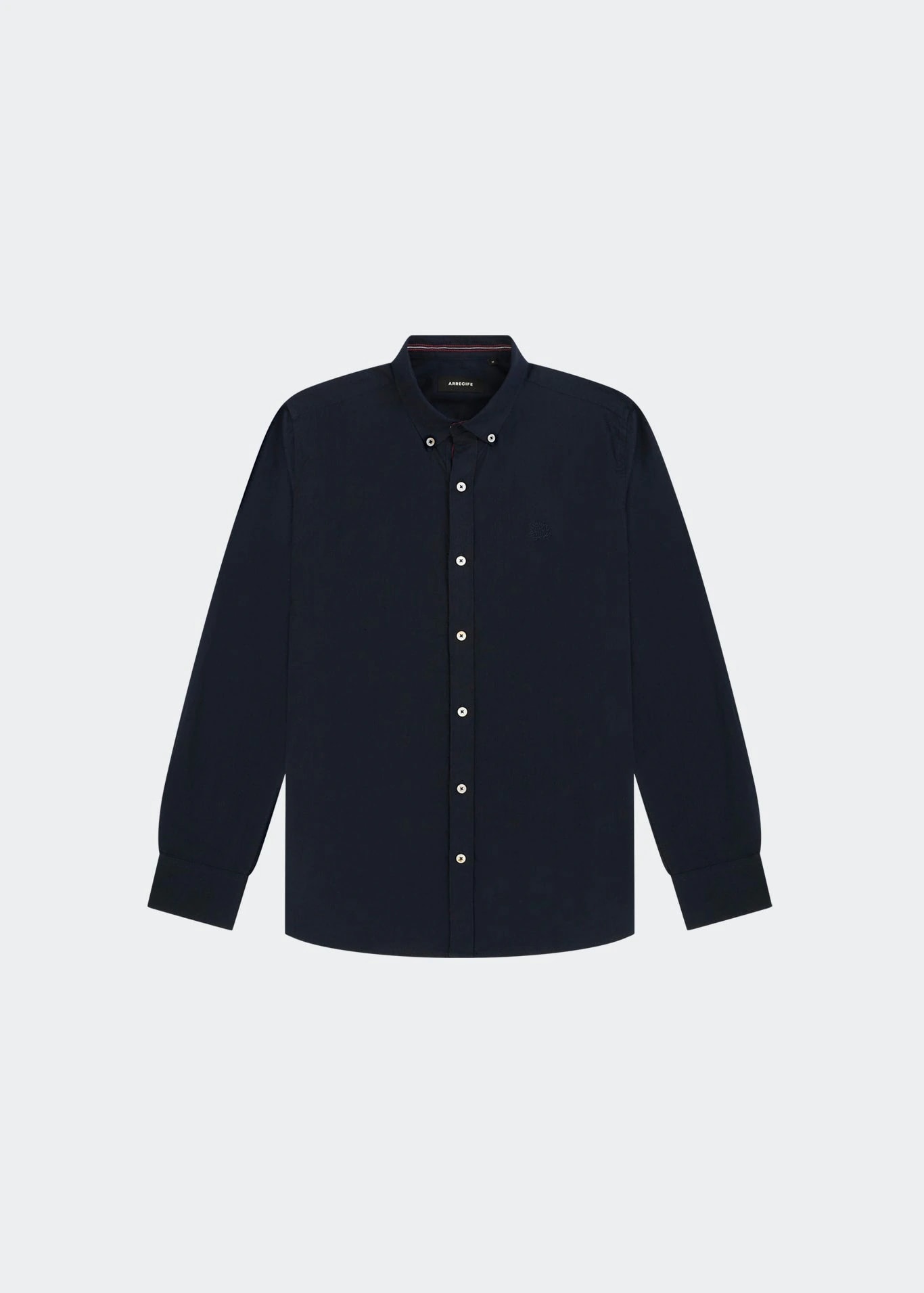 CAMISA LINO AZUL OSCURO - imagen 1