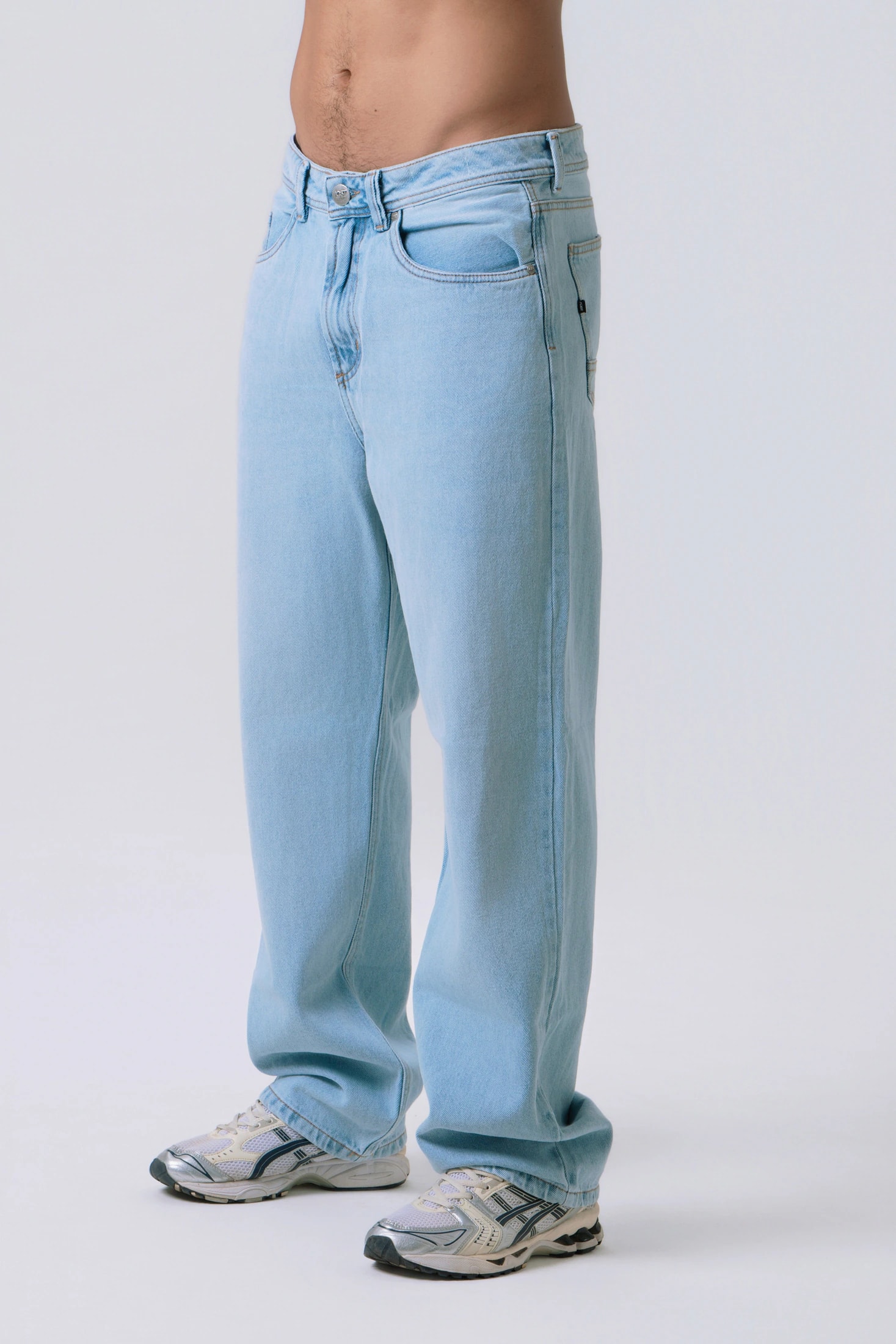 JEAN 5 BOLSILLOS COLOR AZUL HIELO - imagen 1