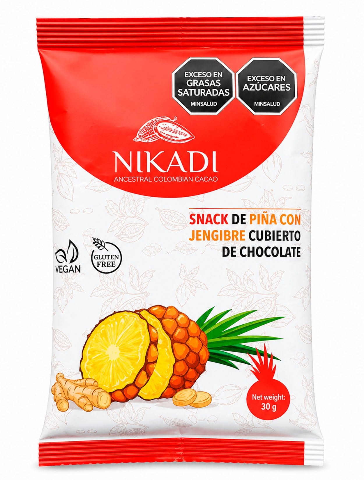 SNACK PIÑA Y JENGIBRE 30GR - imagen 1