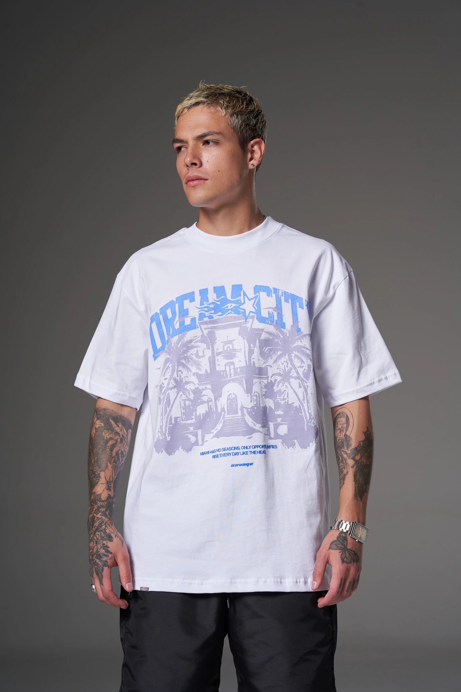 T shirt dream city azul  250 gramos 14599 - imagen 1