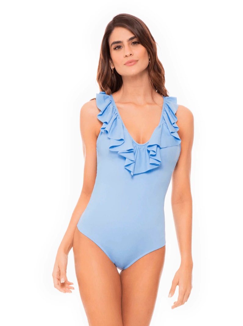 VESTIDO DE BAÑO ENTERO 40335 - BOLEROS EN ESCOTE - imagen 1