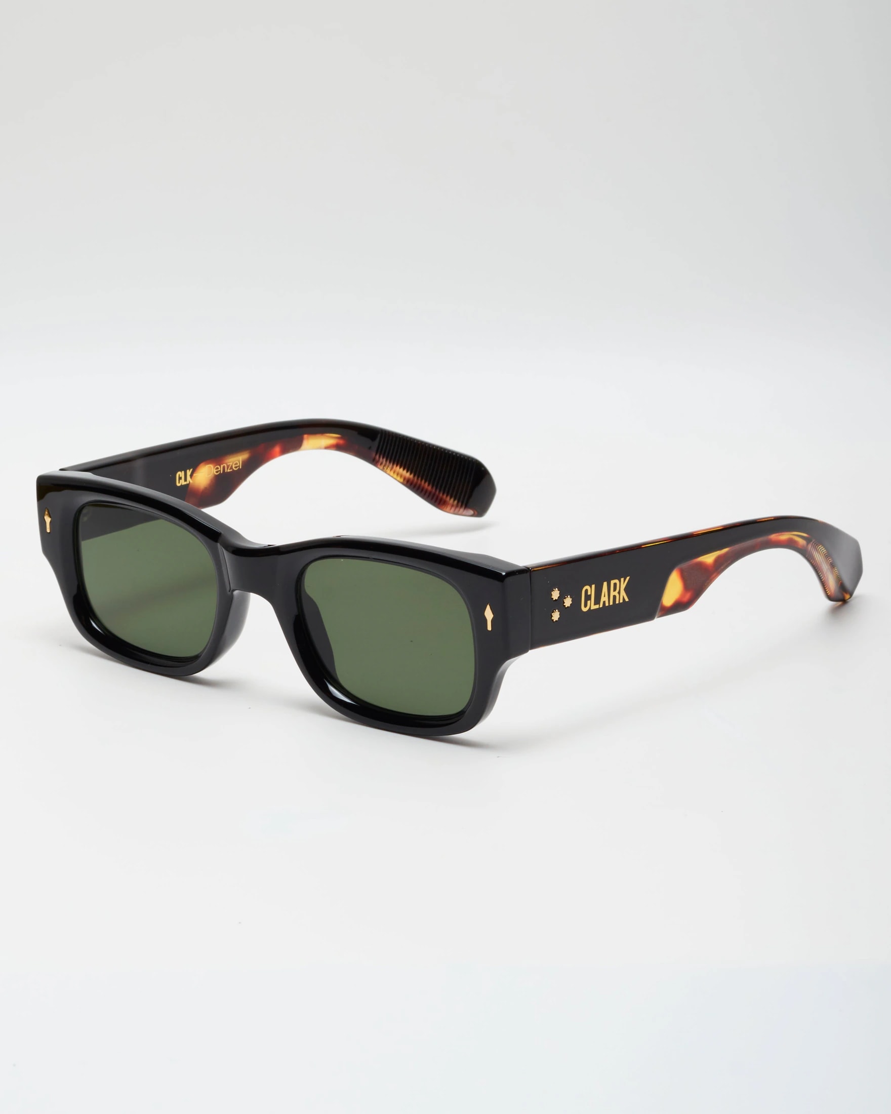 DENZEL SUNGLASSES - BLACK CAREY/GREEN - imagen 1