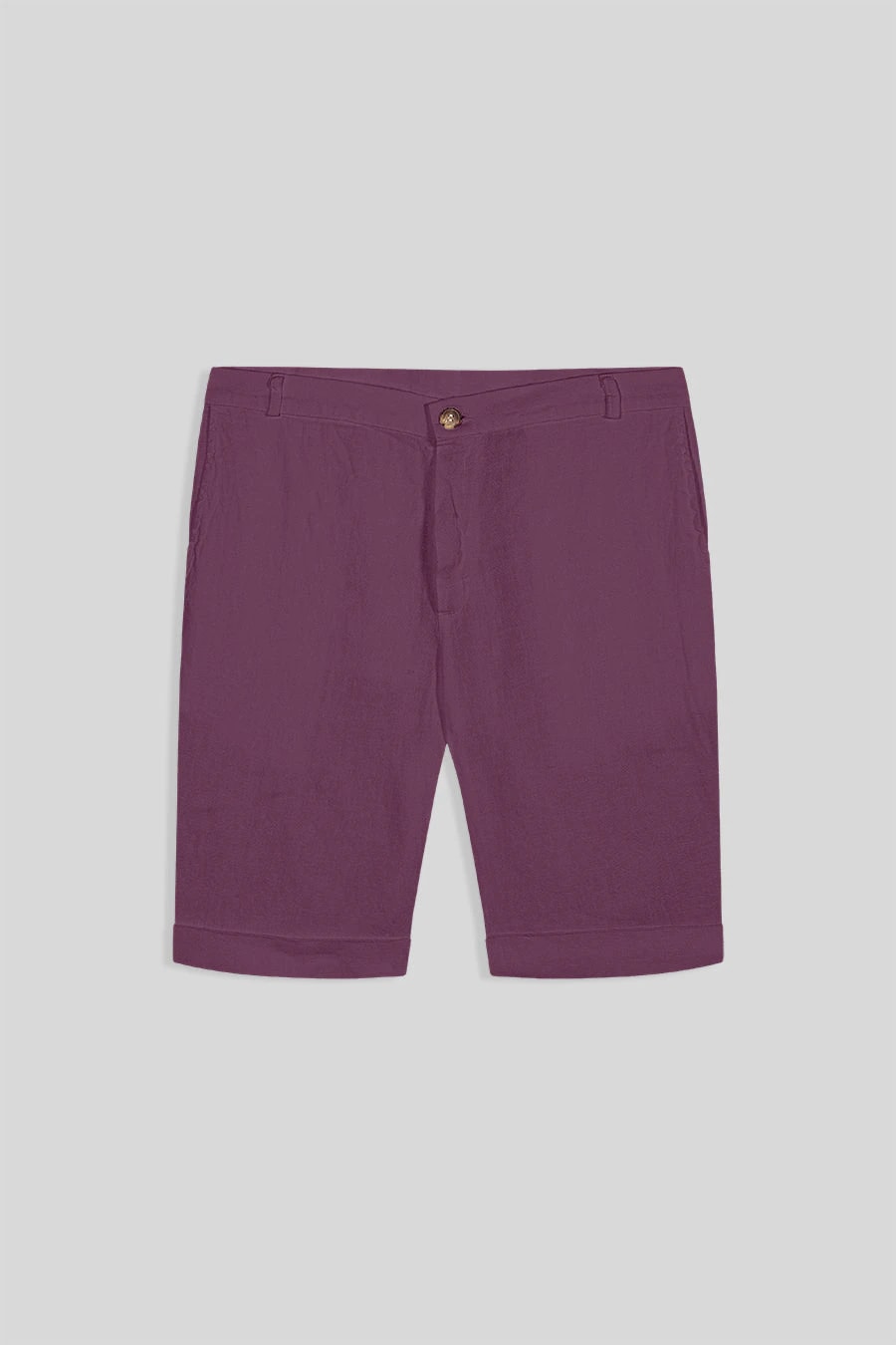 Men's linen bermuda amaranth - imagen 1