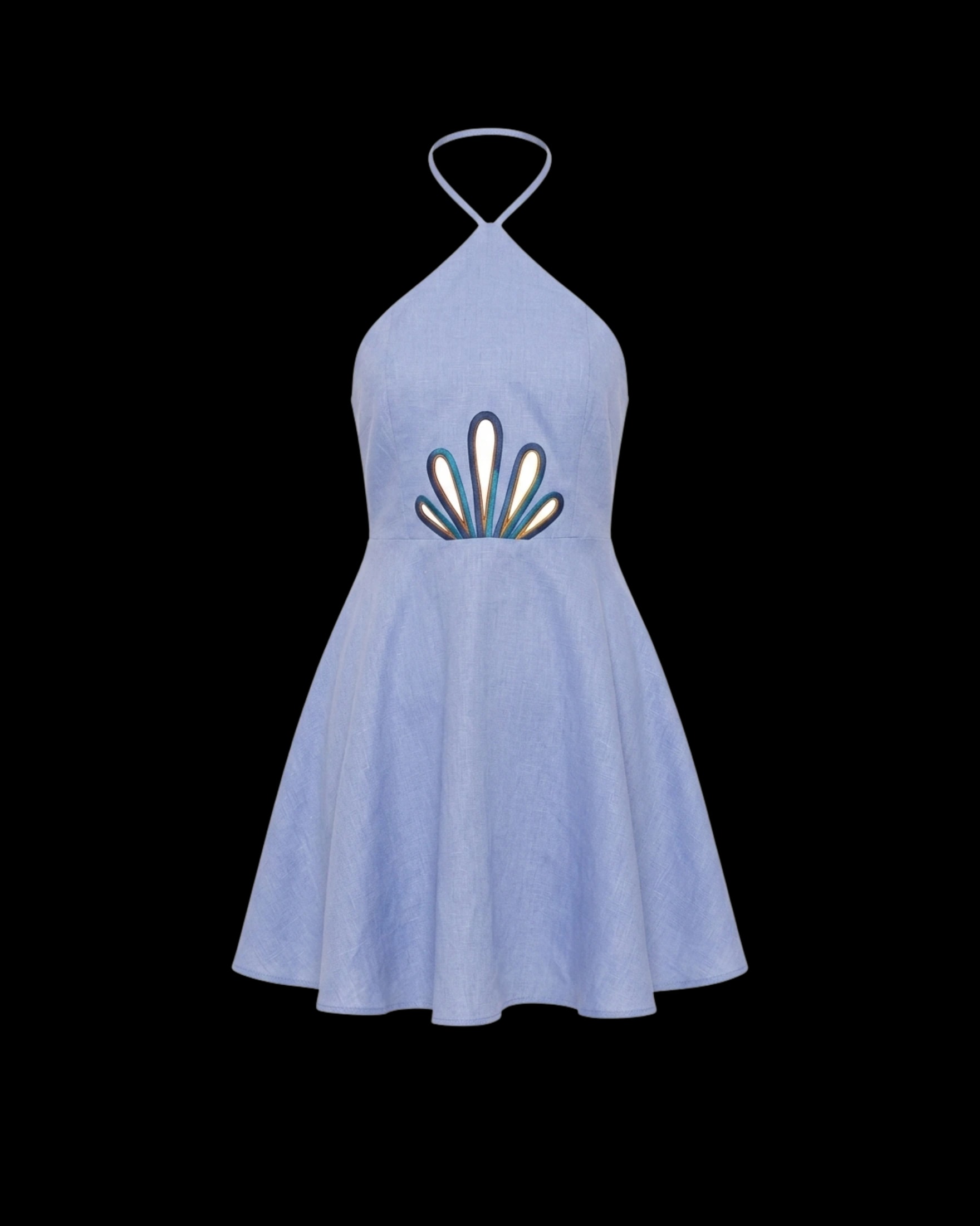 PERLIA DRESS MEDIUM BLUE - imagen 1