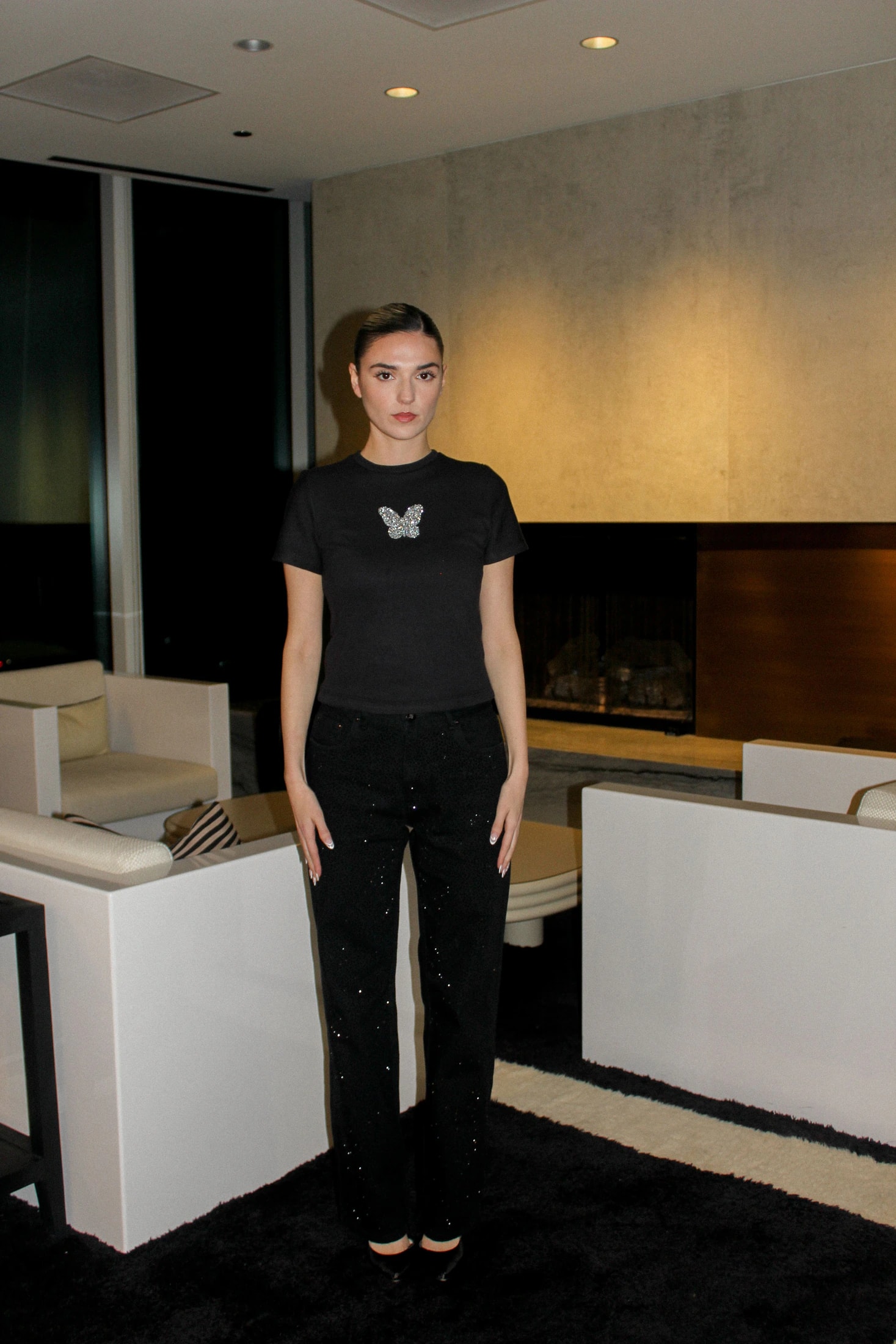 Black Sparkling Jeans - imagen 1