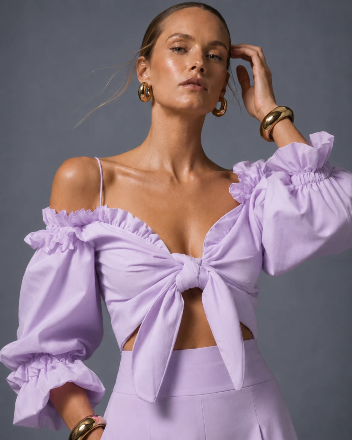 Blusa Tuck Lila - imagen 1