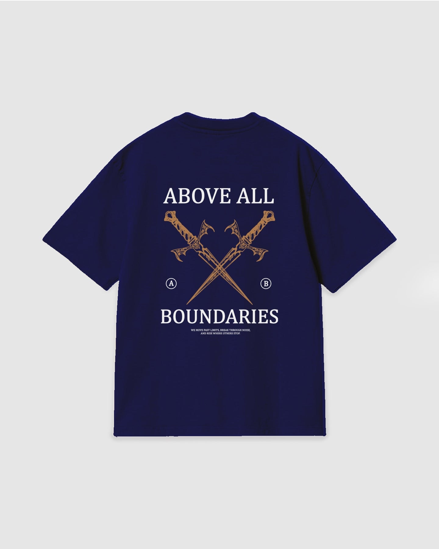 Oversized T Shirt Boundaries Blue Navy - imagen 1