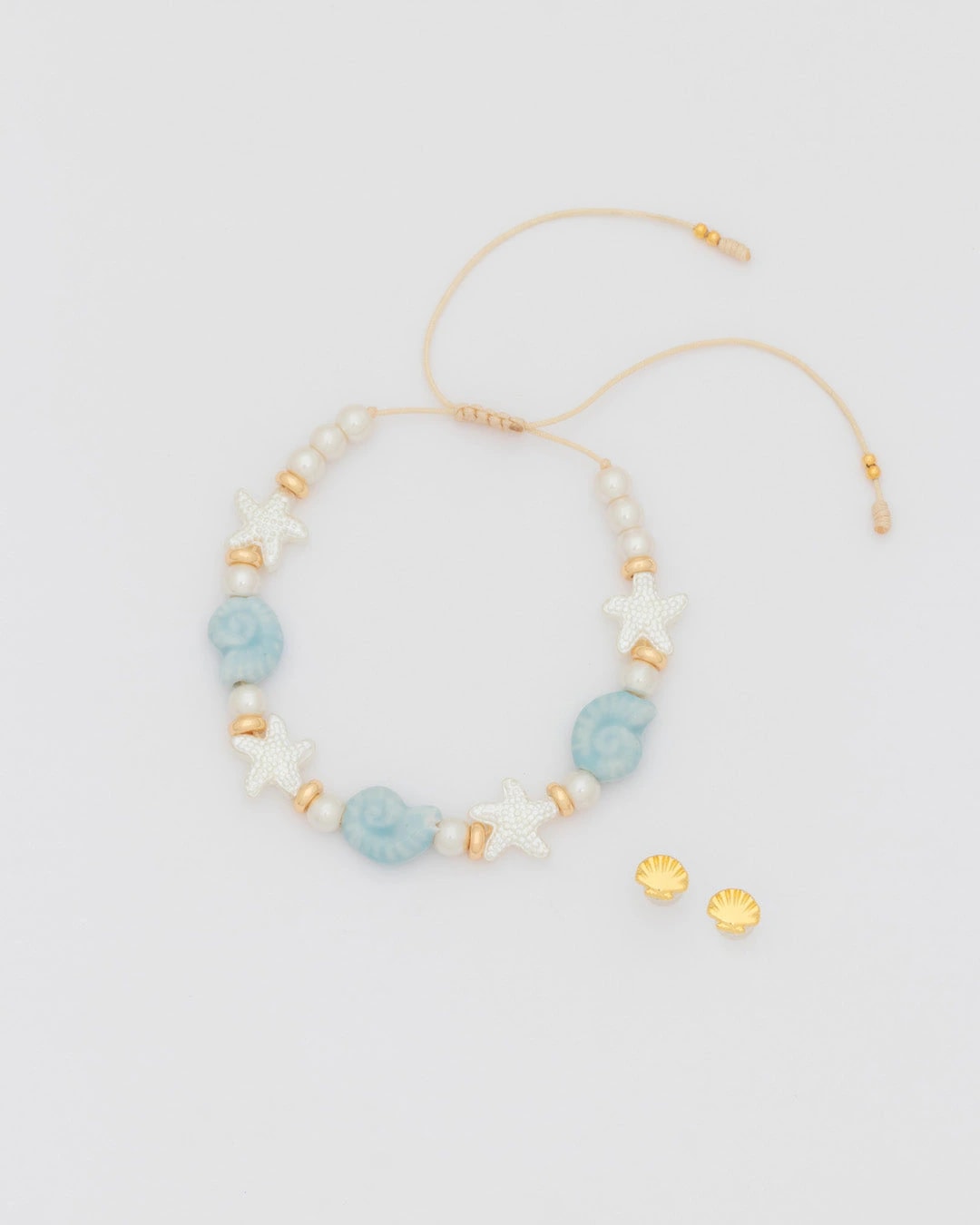 Tobillera Estrella Mar + Aretes - imagen 1