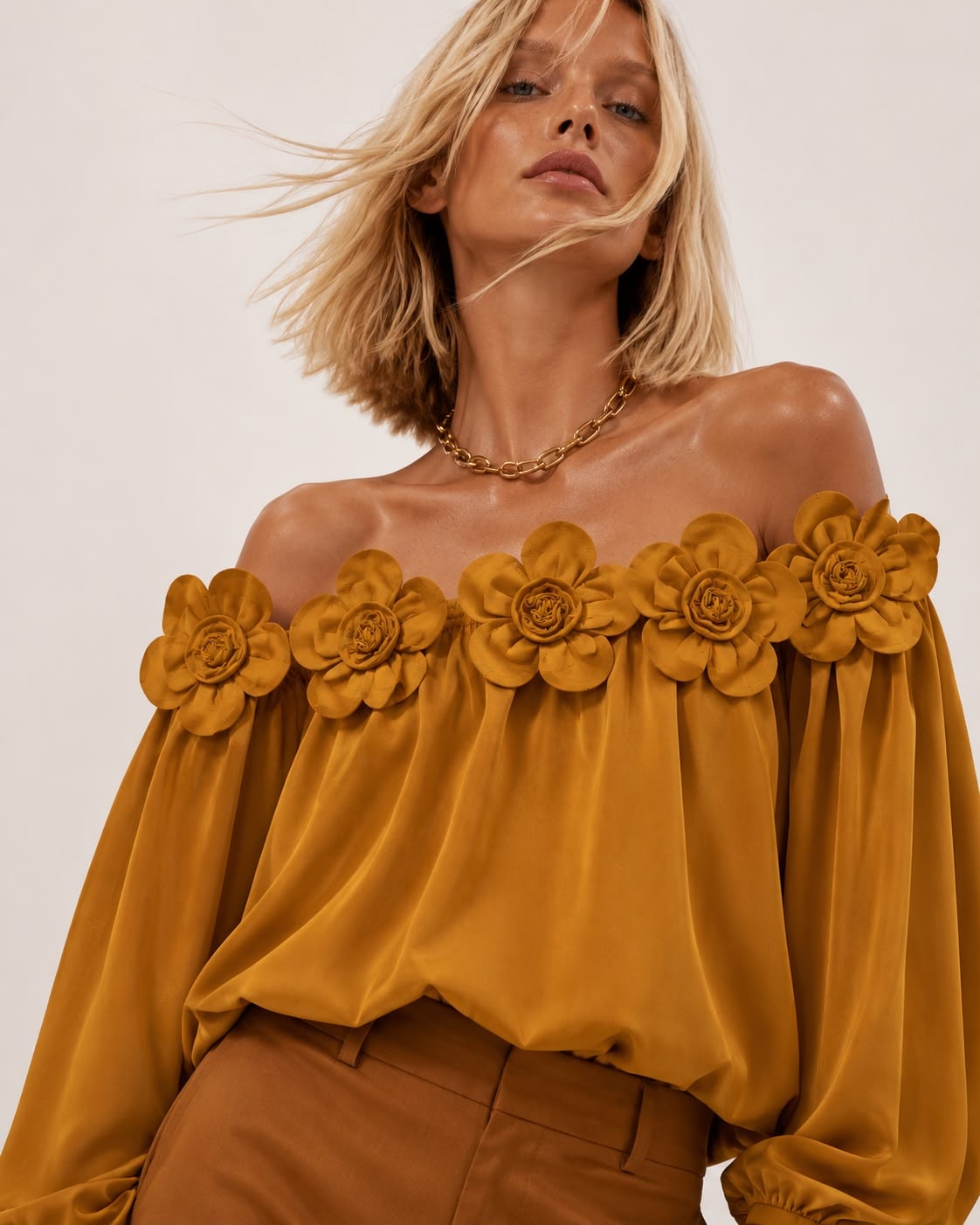 Blusa Magnoleah mostaza - imagen 1