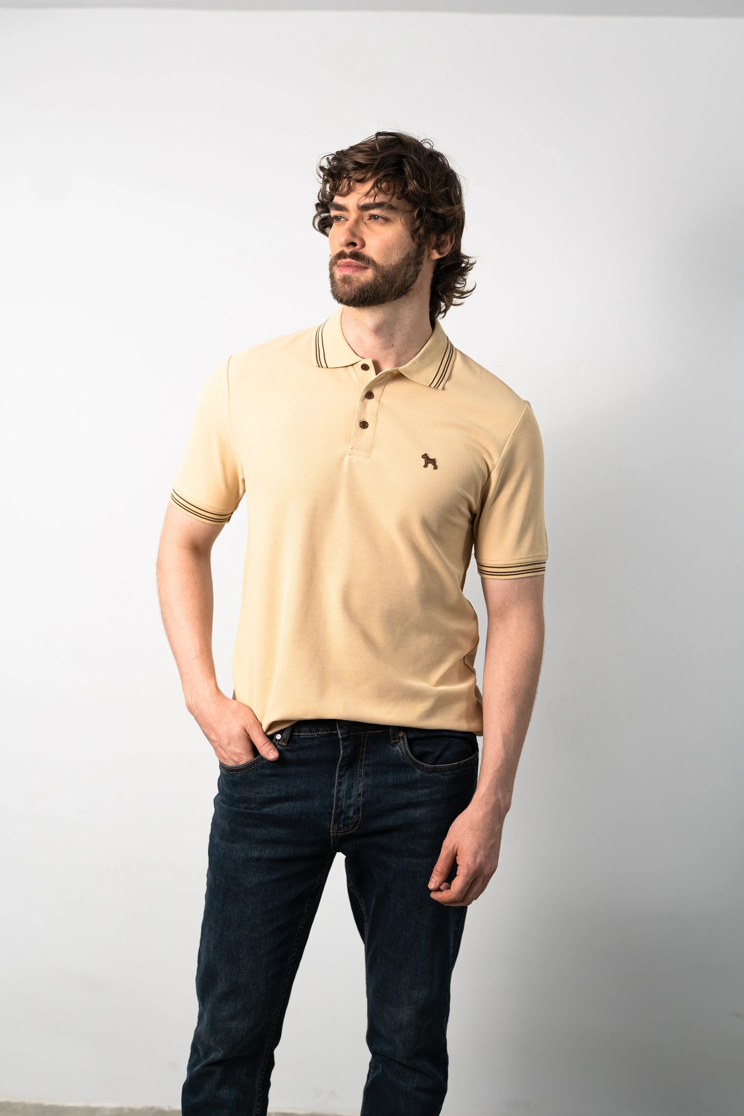 Polo Básica Crema - imagen 1