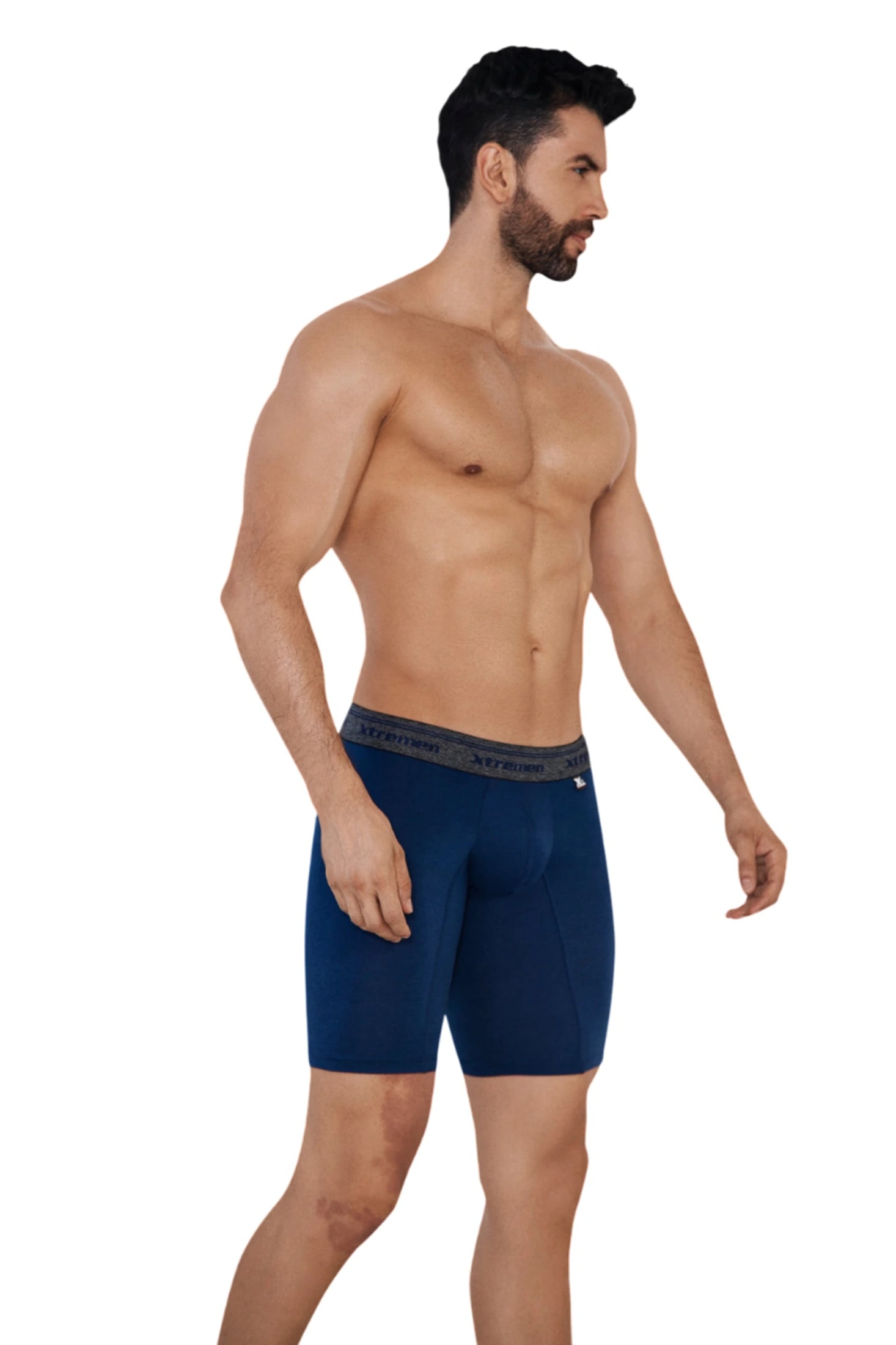 BOXER ALGODÓN DEPORTIVO FONDO ENTERO AZUL OSCURO - imagen 1