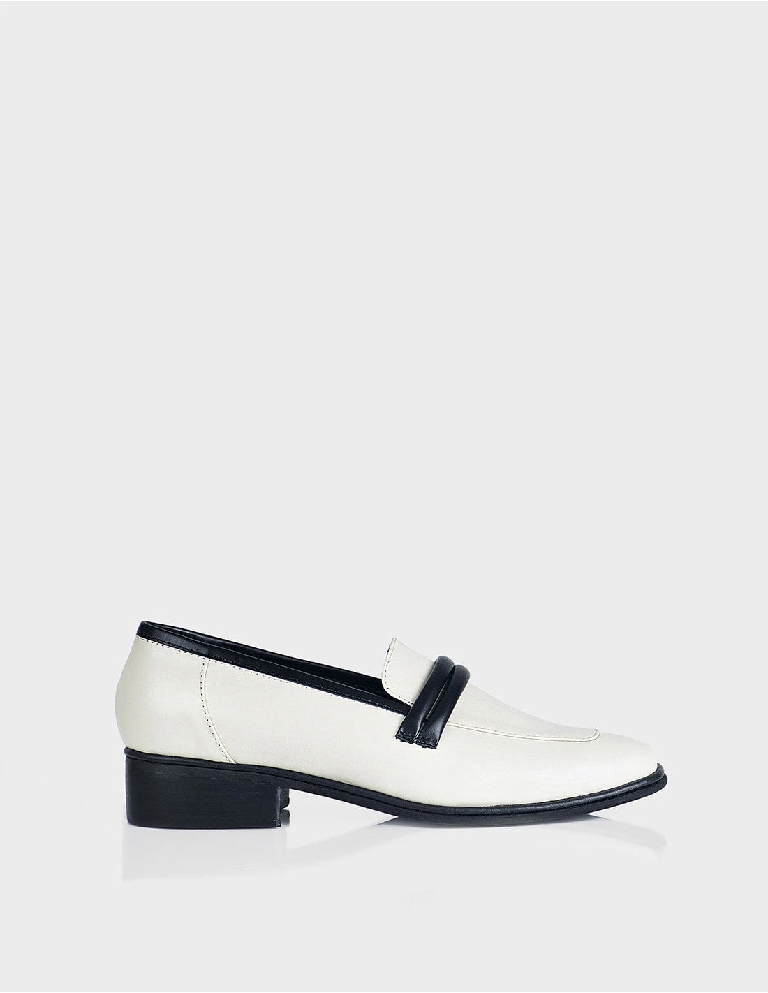 Mocasin Parker Cuero Beige - imagen 1