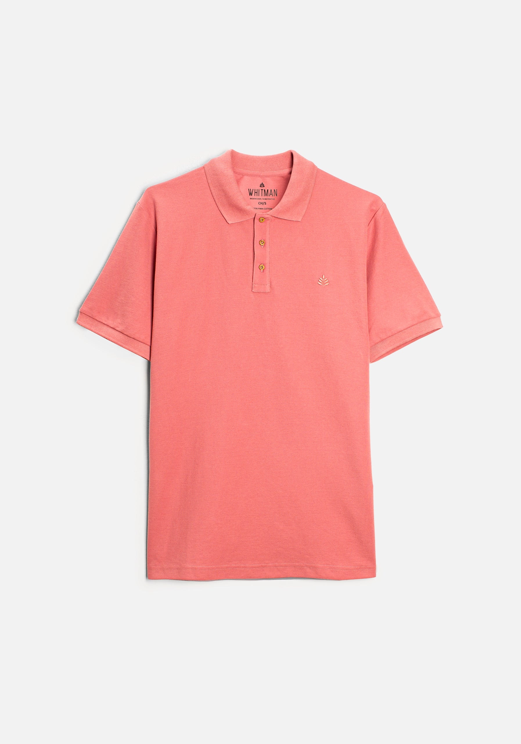 Camiseta Polo H Unicolor L-Atn Palo de Rosa - imagen 1
