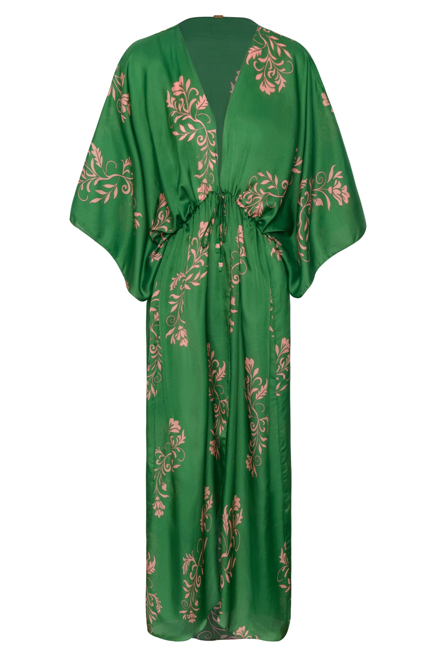 San Cipriano Cotton Silk Tunic / Green Buganvilias - imagen 1