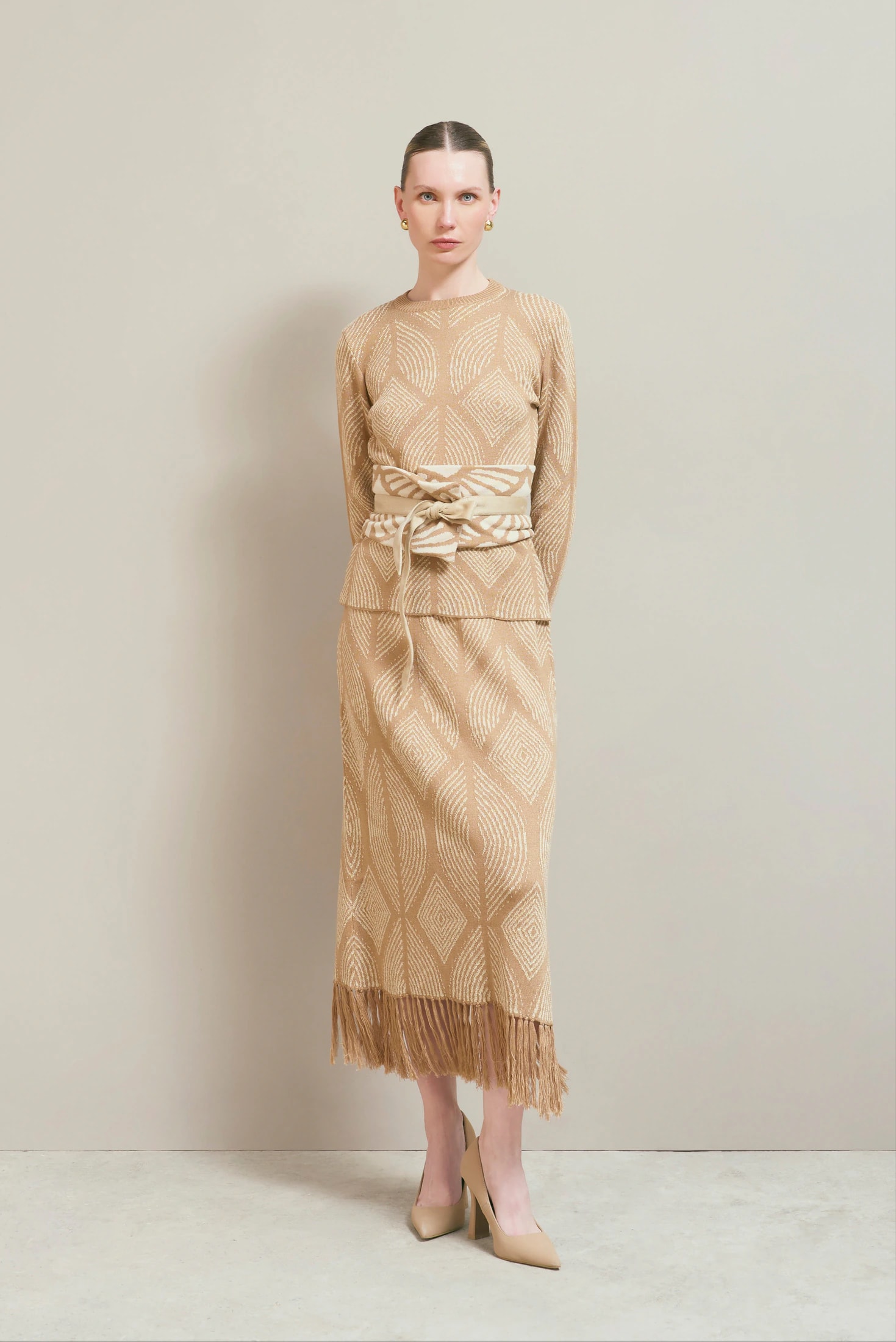 Falda Atenea Camel-Dorado - imagen 1
