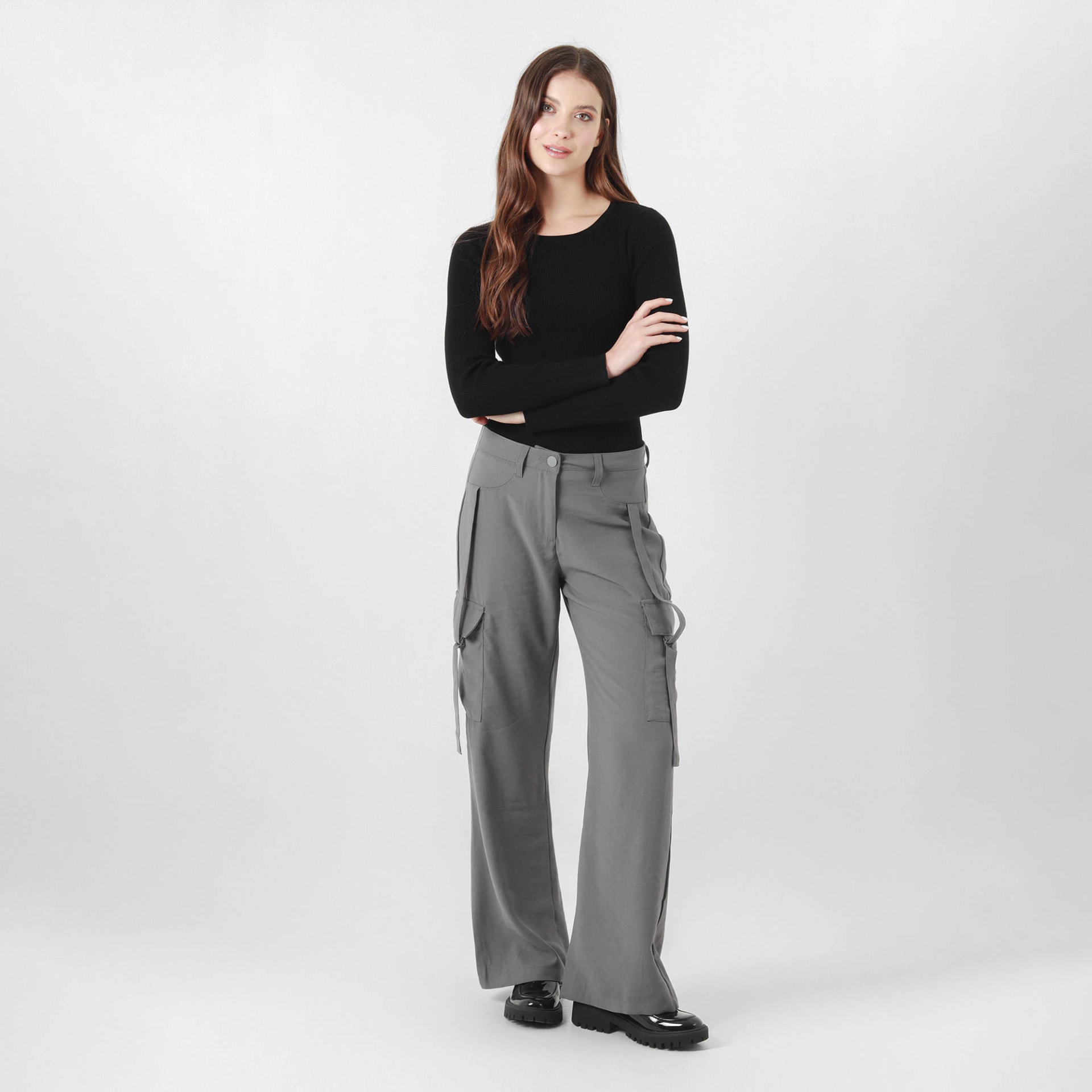Pantalon Tiro Alto Bota Recta - imagen 1
