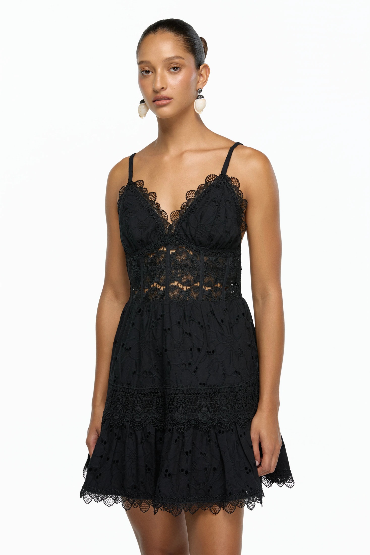 PENELOPE MINI DRESS BLACK - imagen 1