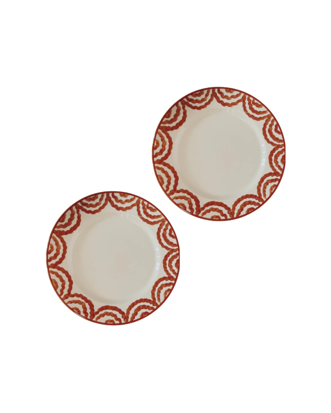 SET X2 DINNER PLATE - RED - imagen 1