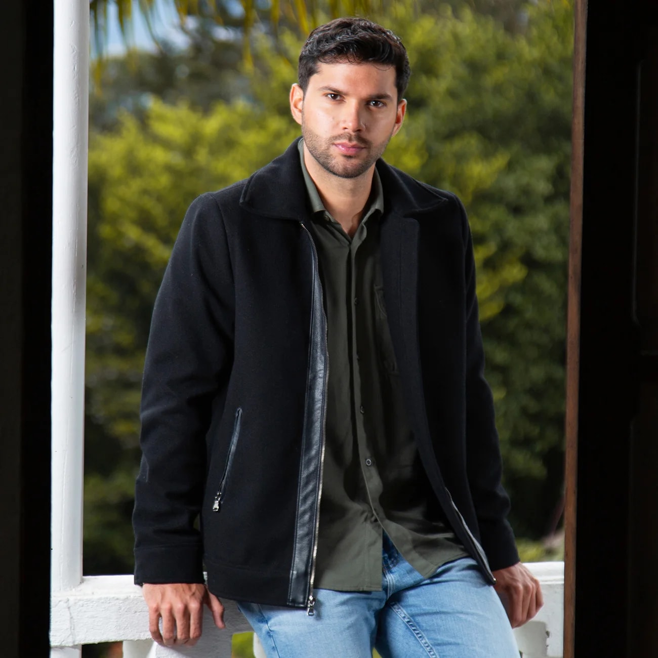 Chaqueta Slim Paño Oliver - imagen 1